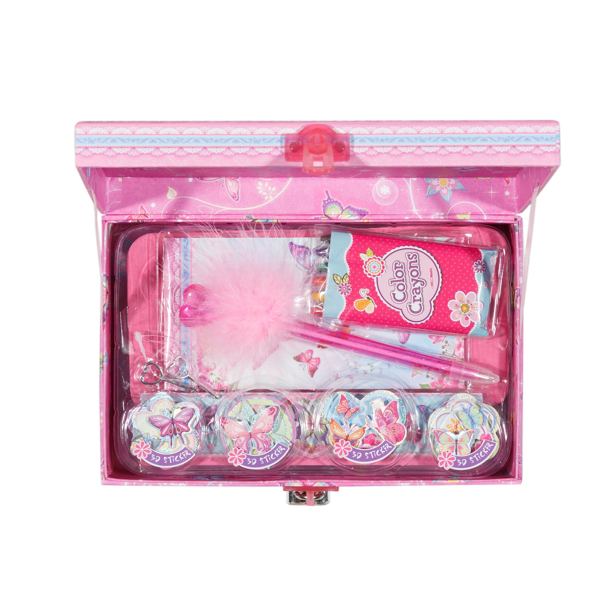 Butterfly Trinket Box With Lock