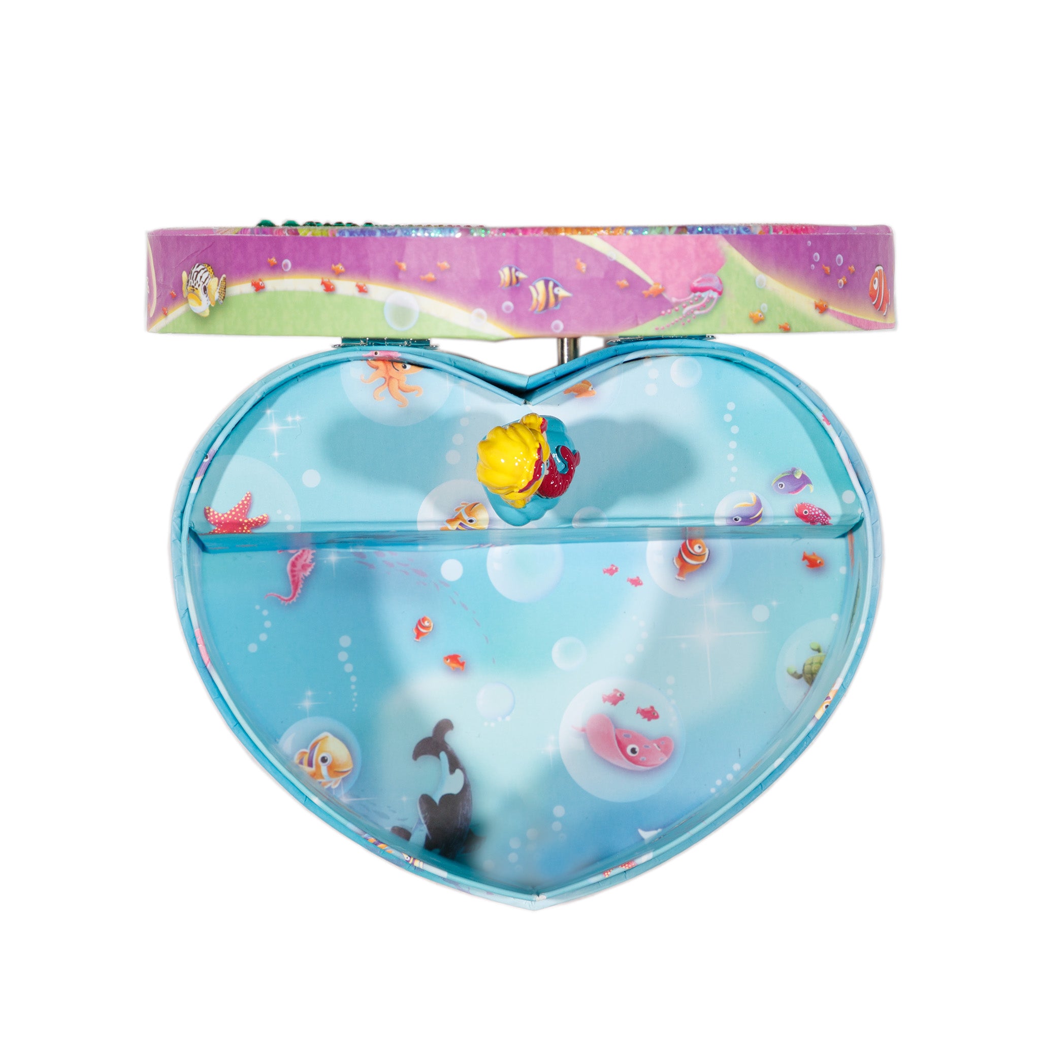 Mermaid Heart Shaped Musical Jewelery Box