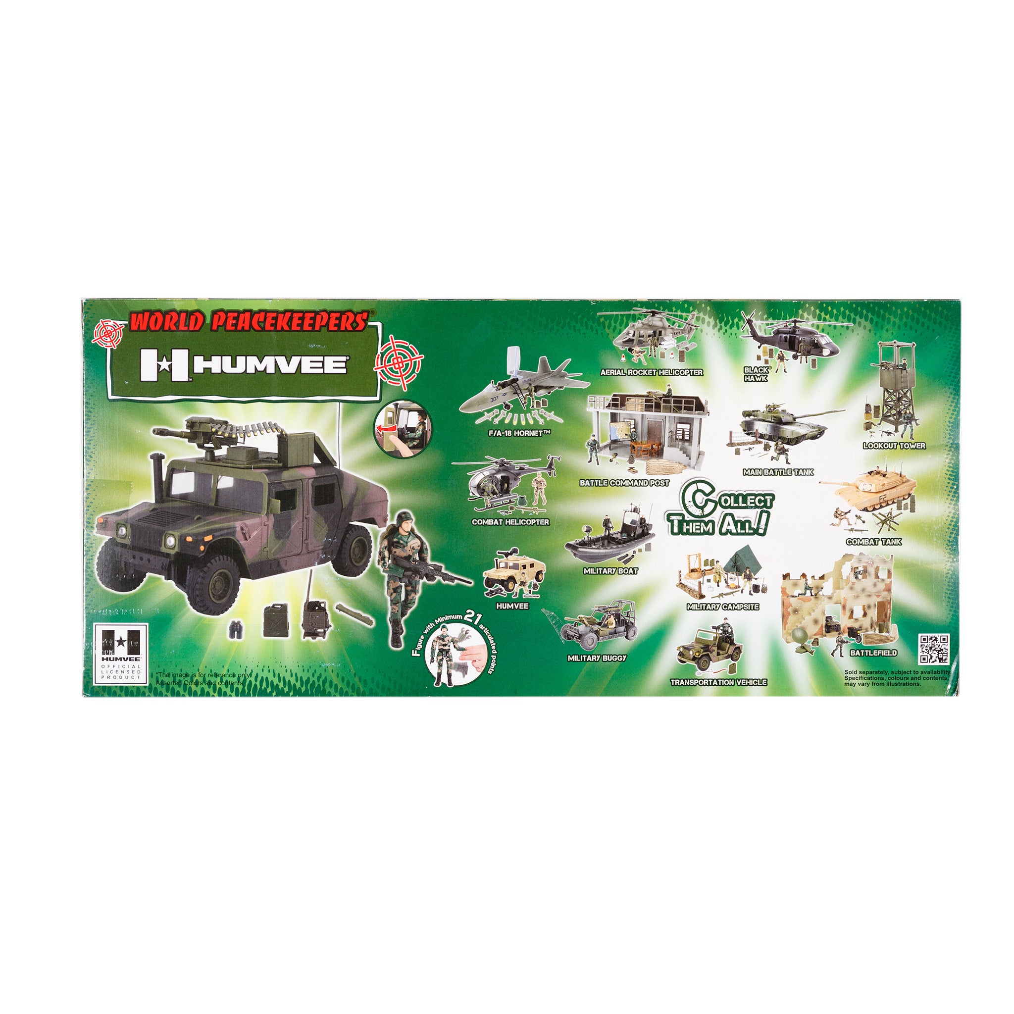 World Peacekeepers 1:18 Humvee Cargo Truck