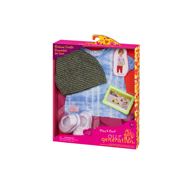 Our Generation Regular Outfit Play It Cool Jogger & Beanie Hat Outfit