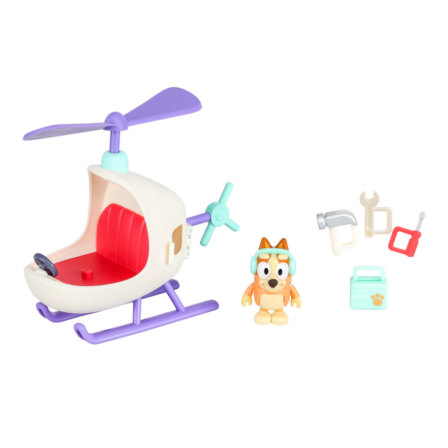Bluey Series 9 Vehicle And Figure - Bingo's Helicopter