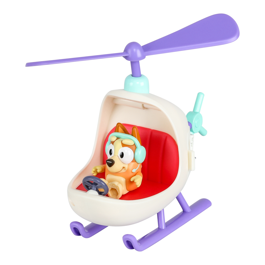 Bluey Series 9 Vehicle And Figure - Bingo's Helicopter