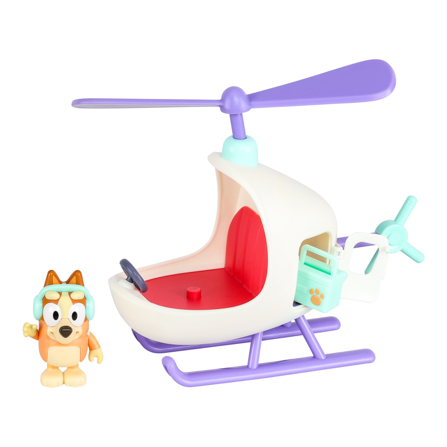 Bluey Series 9 Vehicle And Figure - Bingo's Helicopter