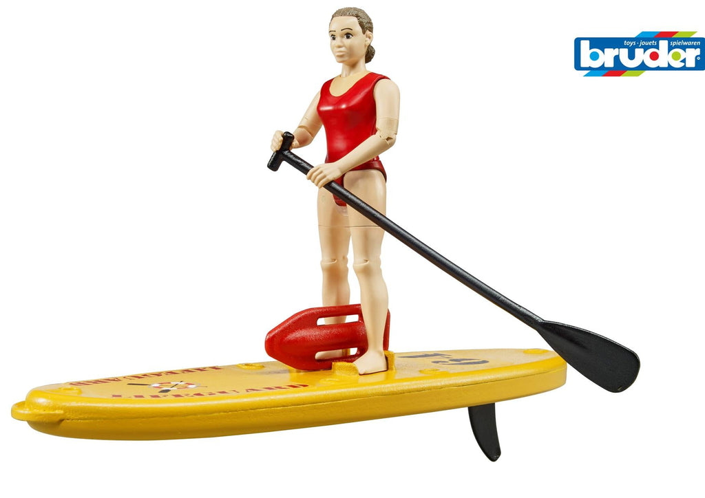 BRUDER LIFE GUARD WITH PADDLE BOARD