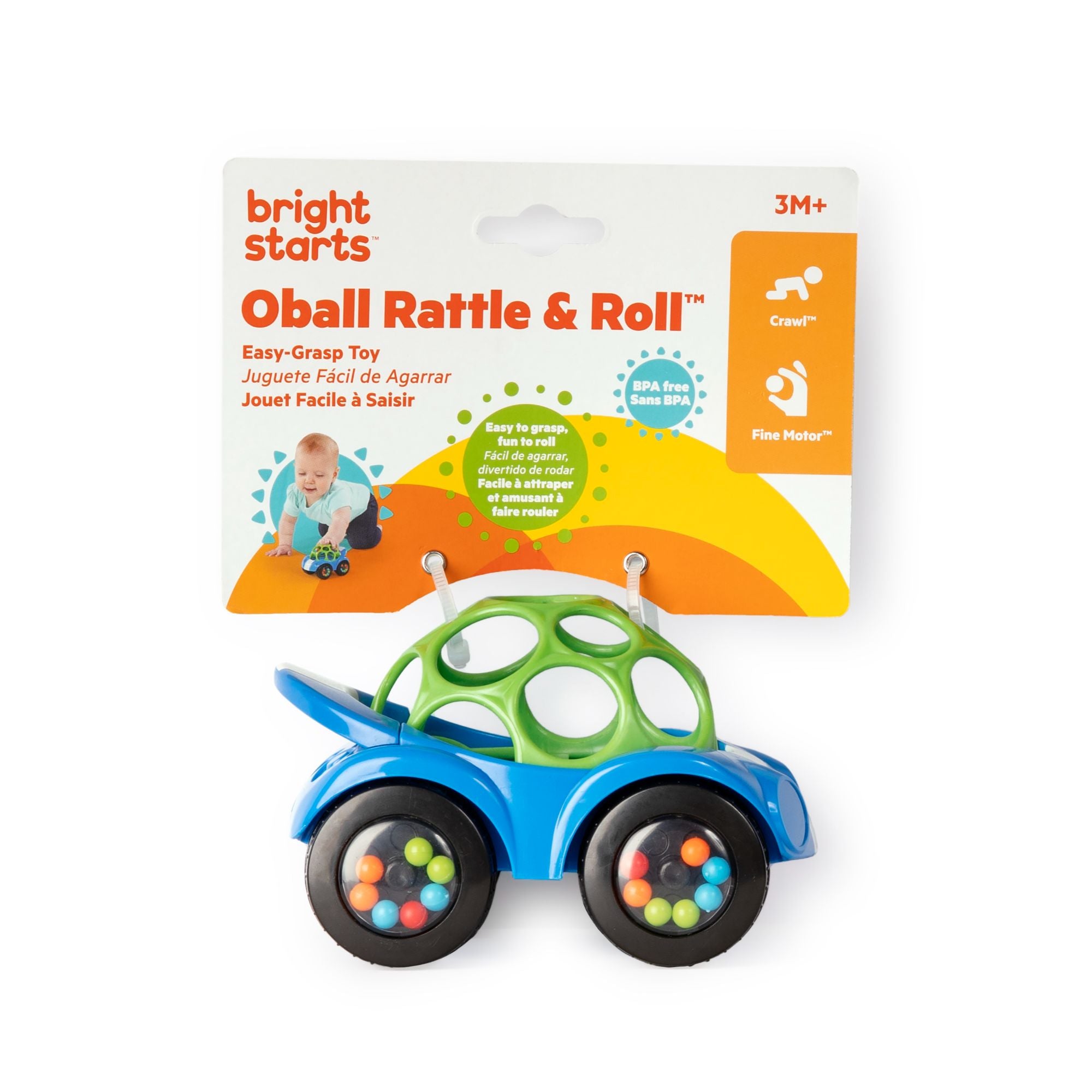 Bright Starts Oball Rattle Oball Big W Bright Starts Oball Rattle Bright