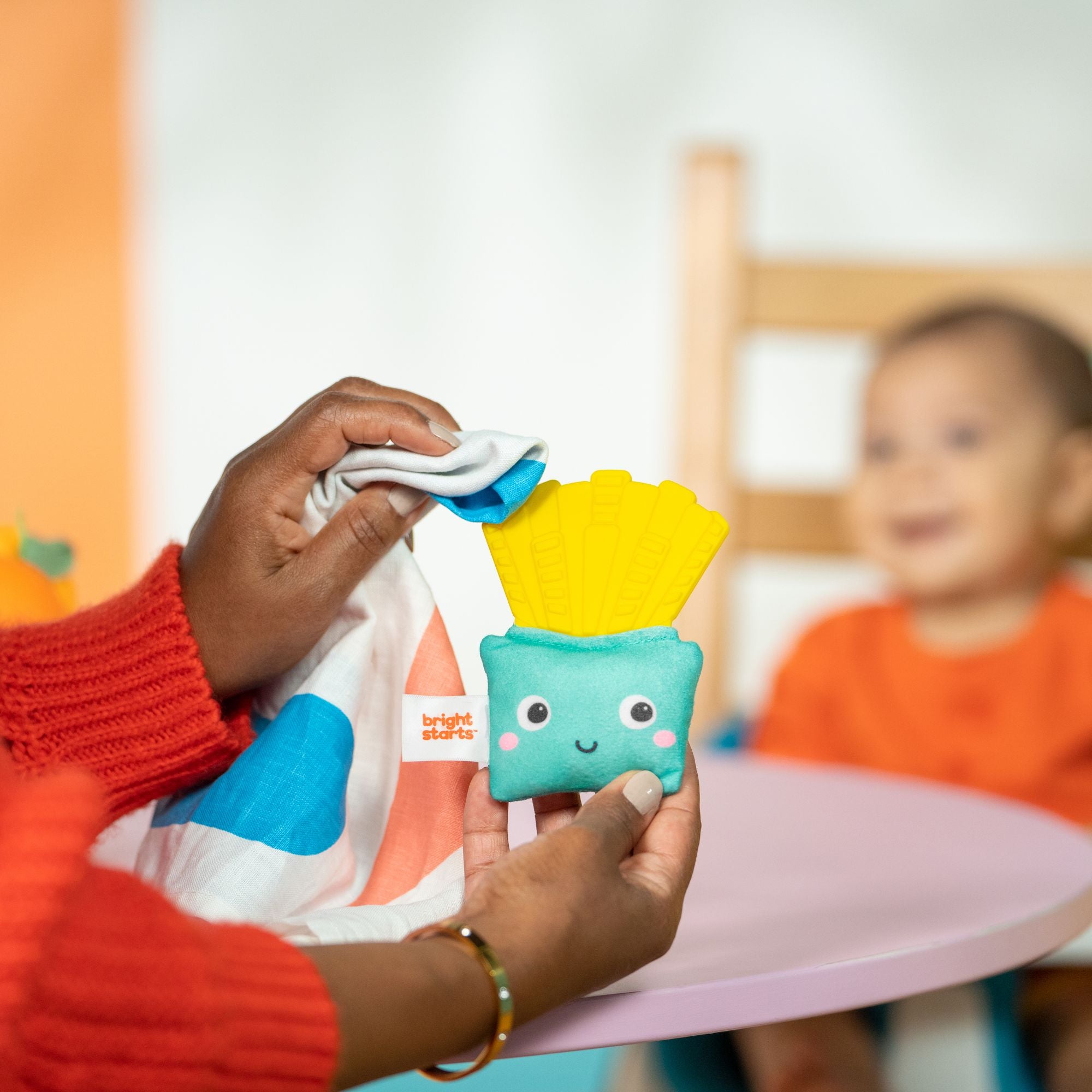 Bright Starts Side Of Smiles Crinkle Teether - Toyworld NZ