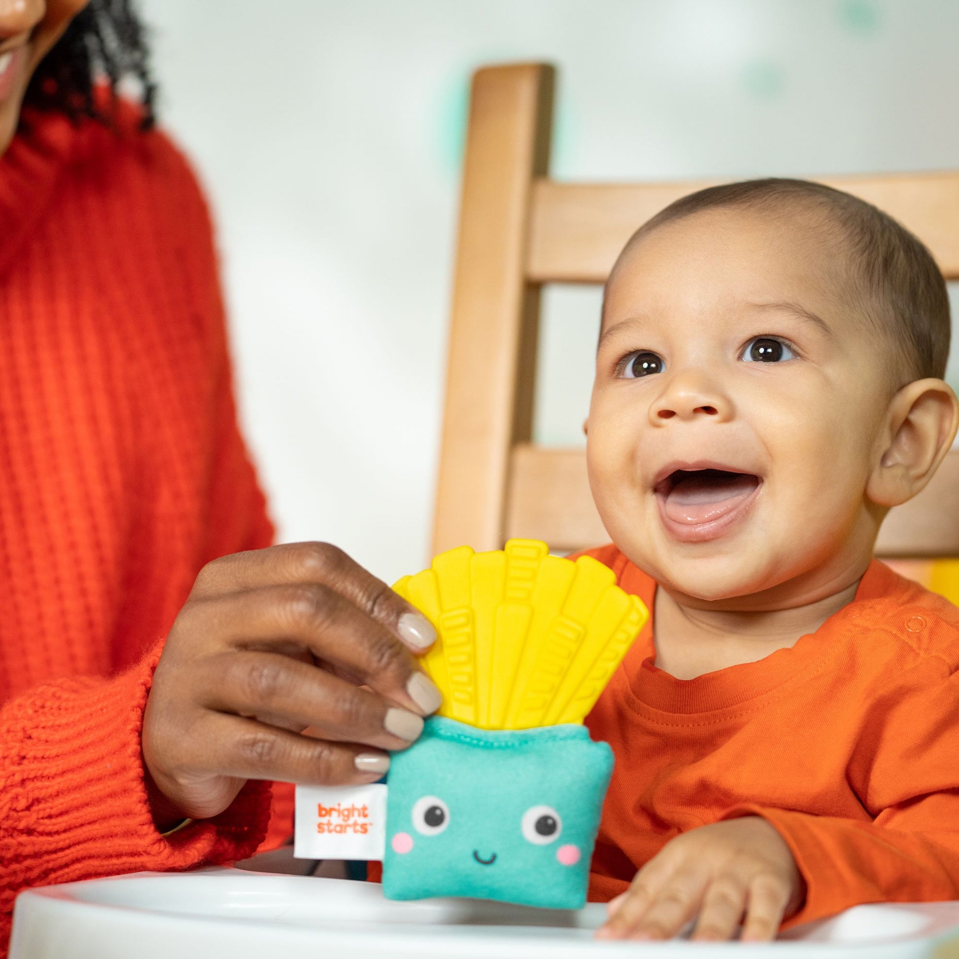 Bright Starts Side Of Smiles Crinkle Teether - Toyworld NZ