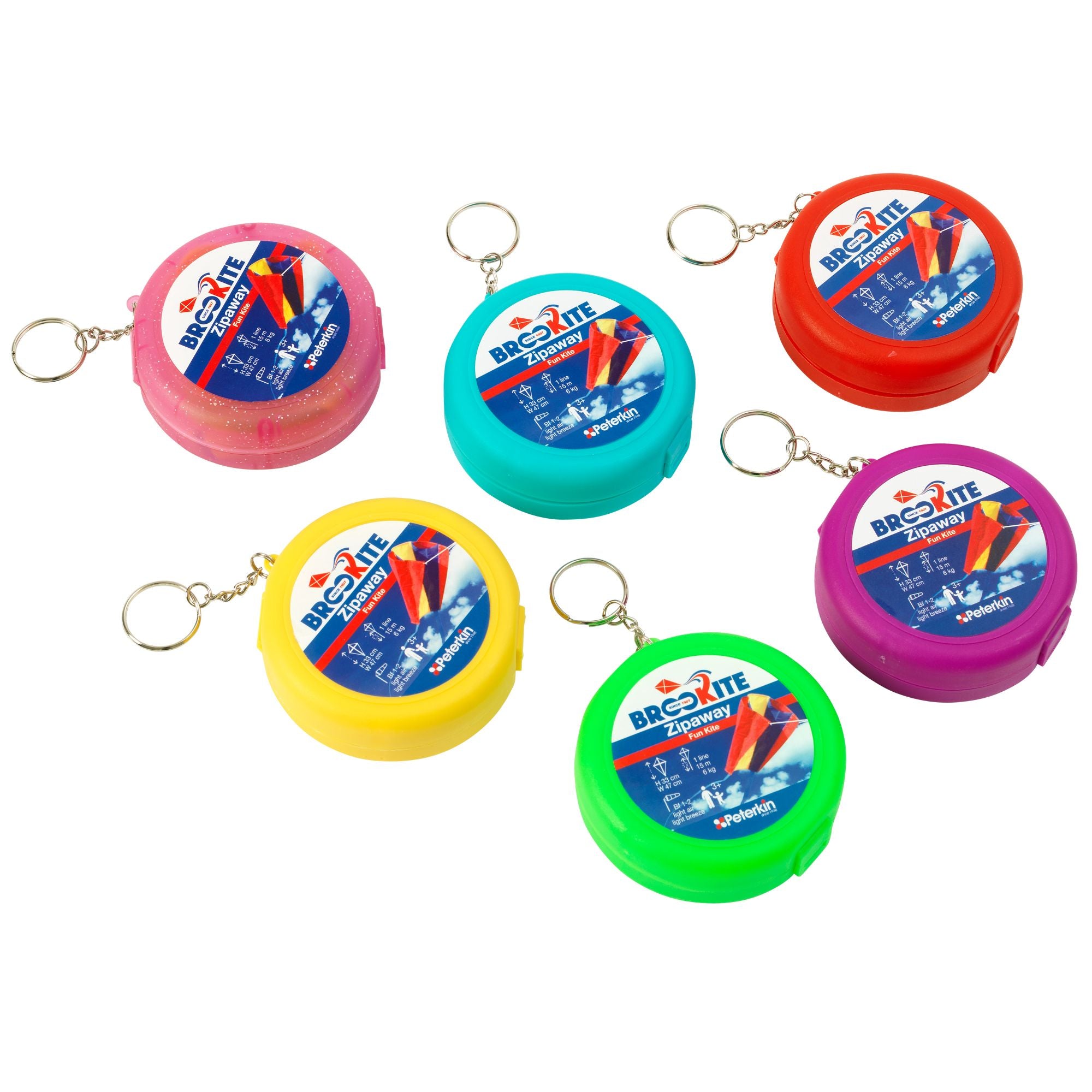 Brookite Zipaway Fun Kite Assorted Styles