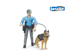 BRUDER POLICEMAN WITH DOG