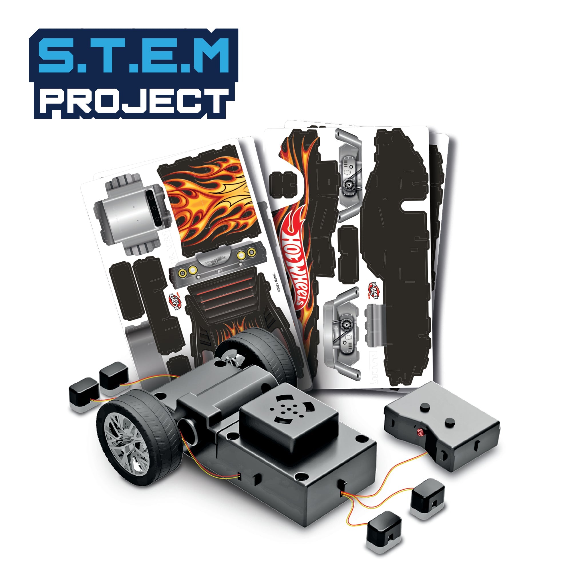 Hot Wheels Creative Maker Kitz Motorised Racer Kit With Electronic Lights And Sounds