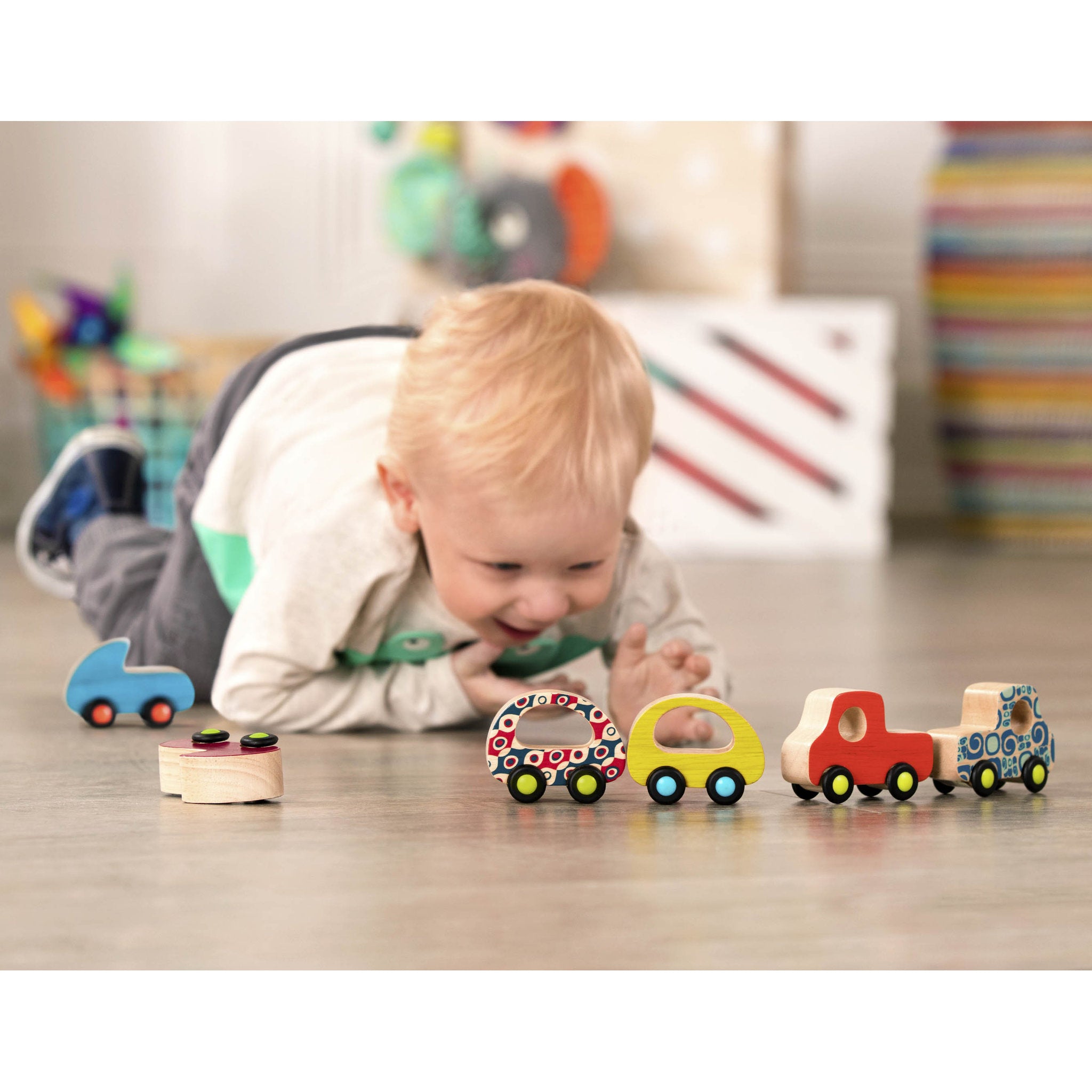 B. Free Wheee-lees Mini Wooden Cars