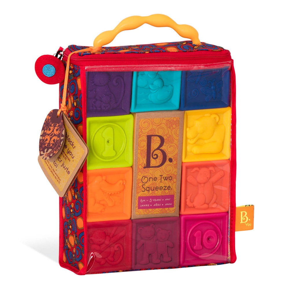 B. One Two Squeeze soft blocks for babies
