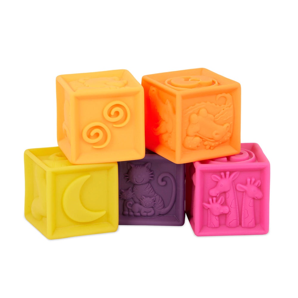 B. One Two Squeeze soft blocks for babies
