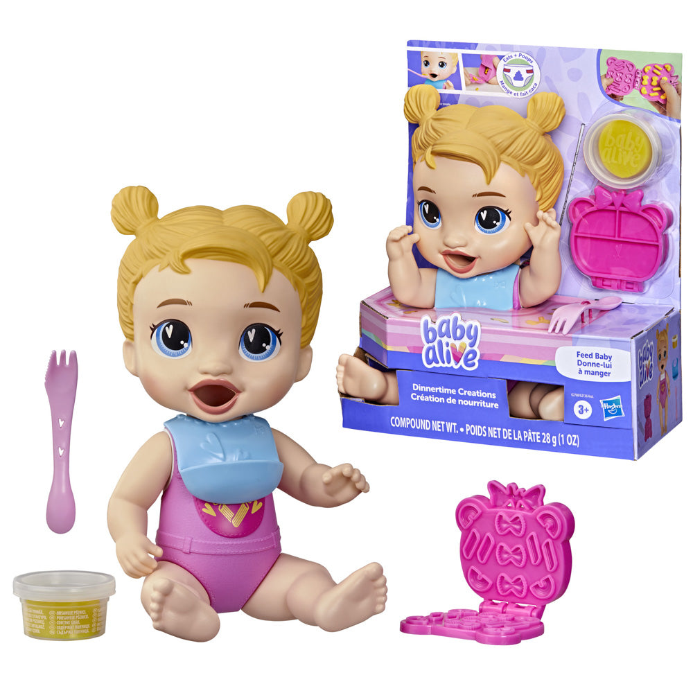 Baby Alive Dinnertime Creations Blonde Hair Harper