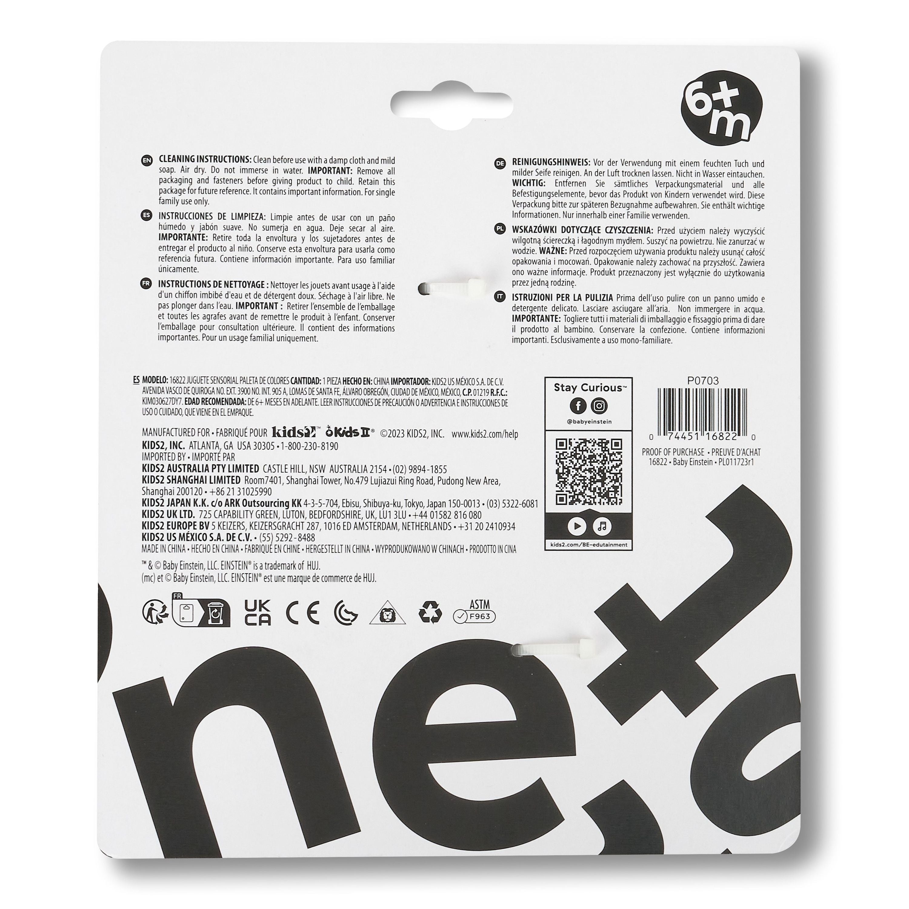 Baby Einstein Colour Pop Palette Sensory Toy