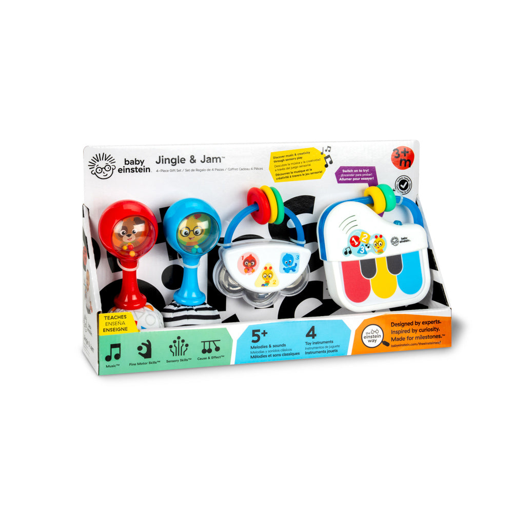 Baby Einstein Jingle & Jam 3 Piece Toy Gift Set in packaging