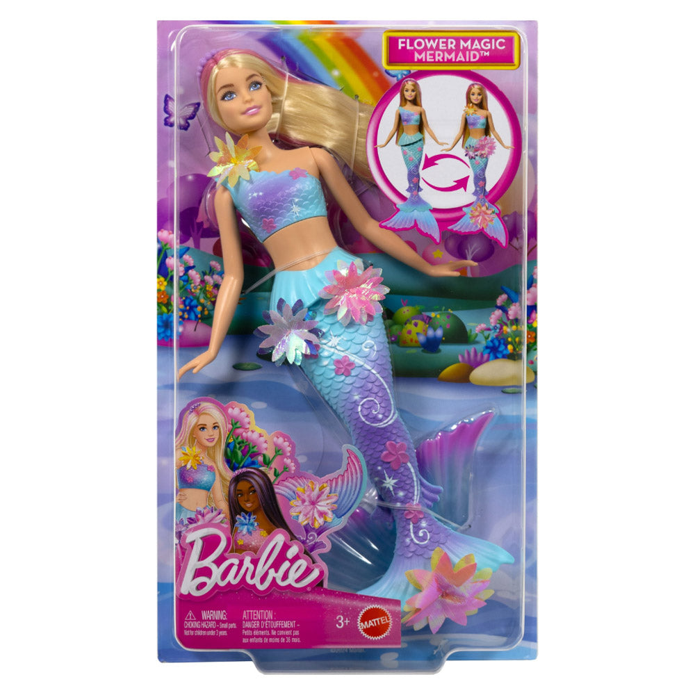 Barbie Flower Magic Mermaid Doll with mermaid tail.