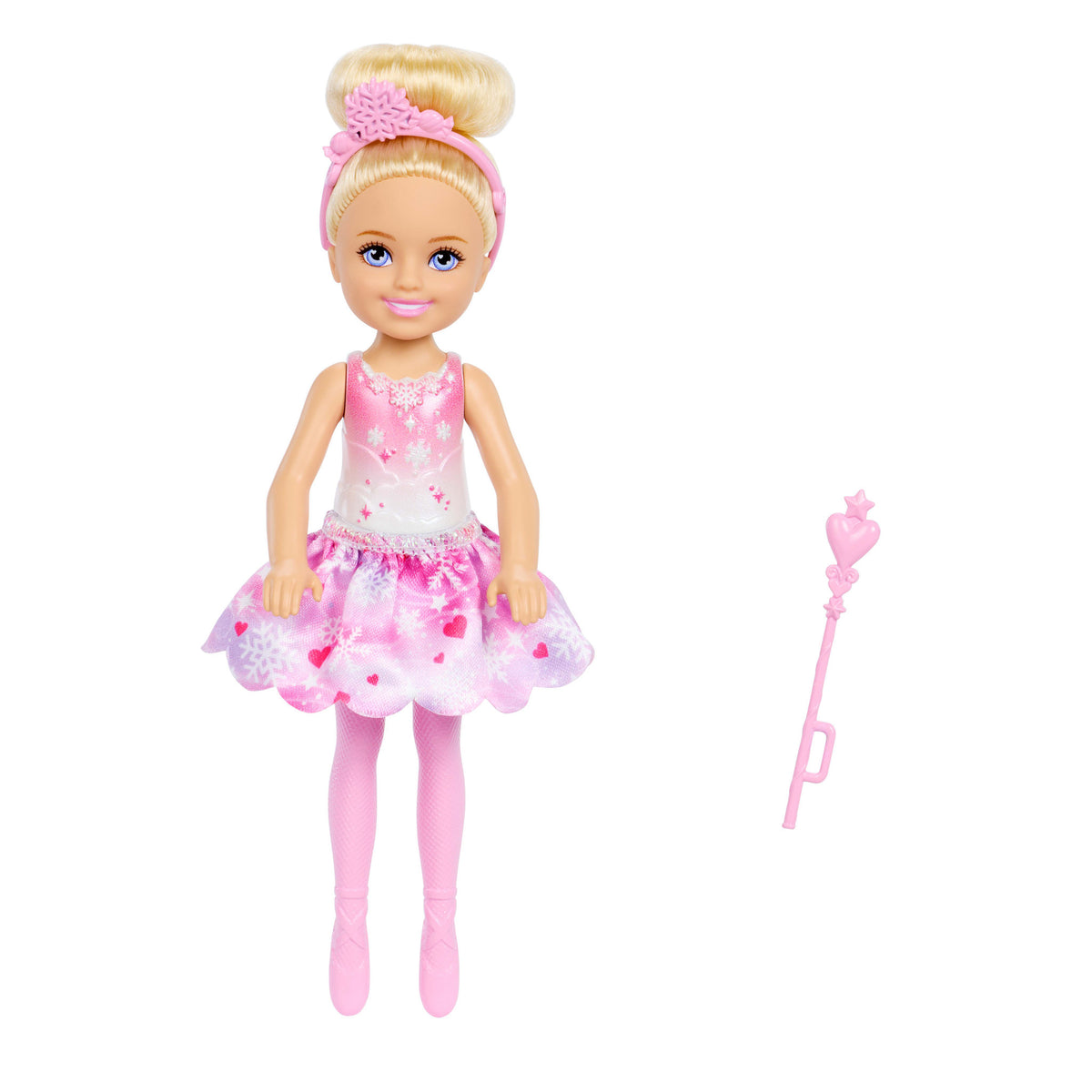 Barbie In The Nutcracker Chelsea Child Doll - Snow Fairy Blonde ballerina.