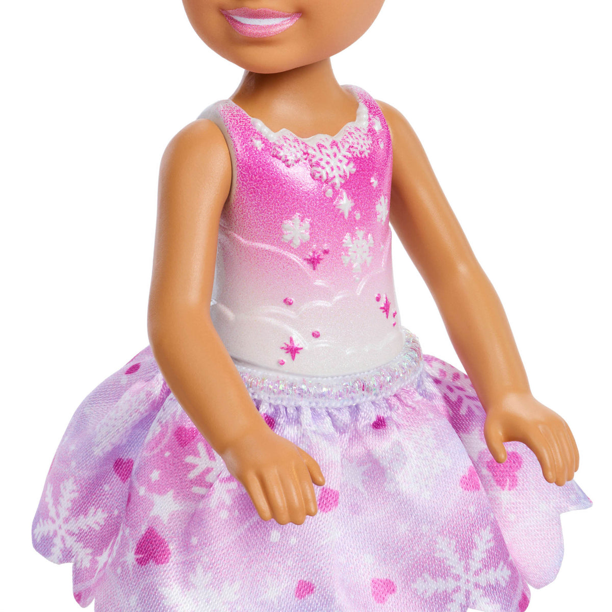 Barbie In The Nutcracker Chelsea Child Doll - Snow Fairy Brunette ballerina.
