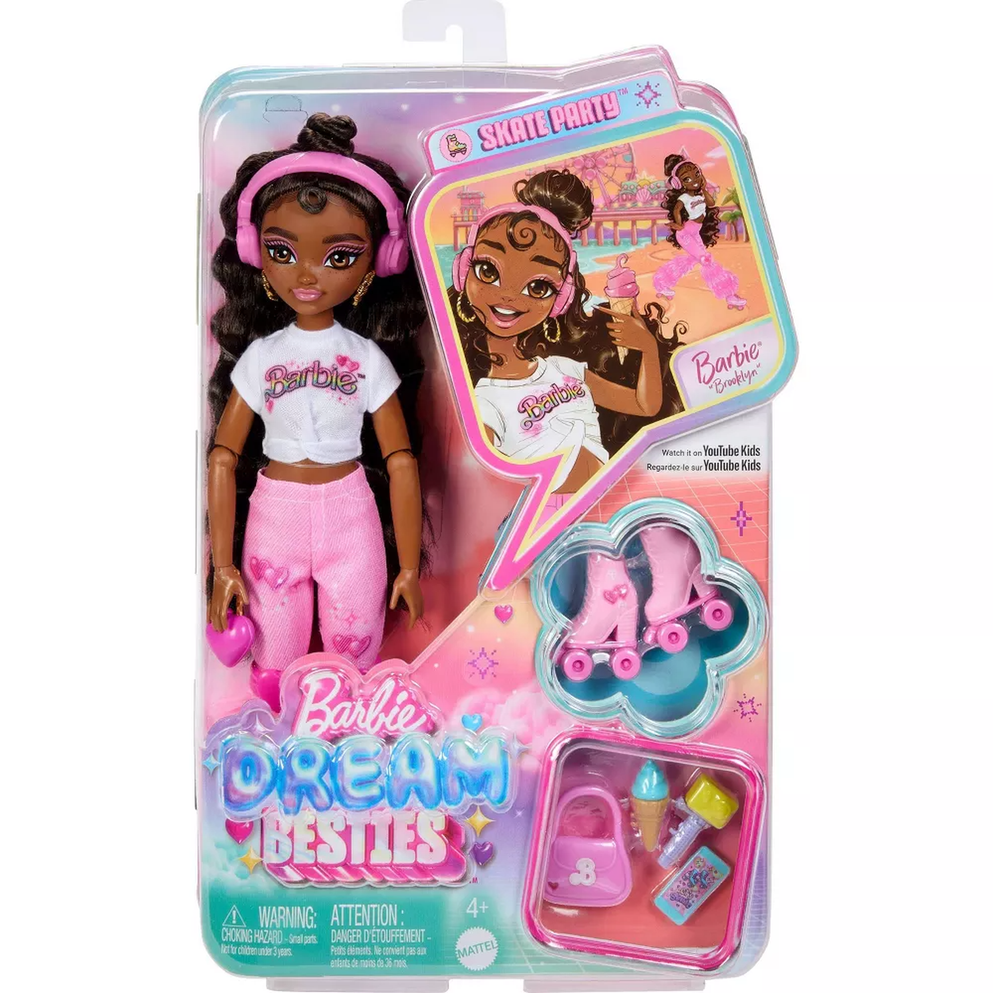 Barbie Dream Besties Brooklyn Roller Skating Fashion Doll