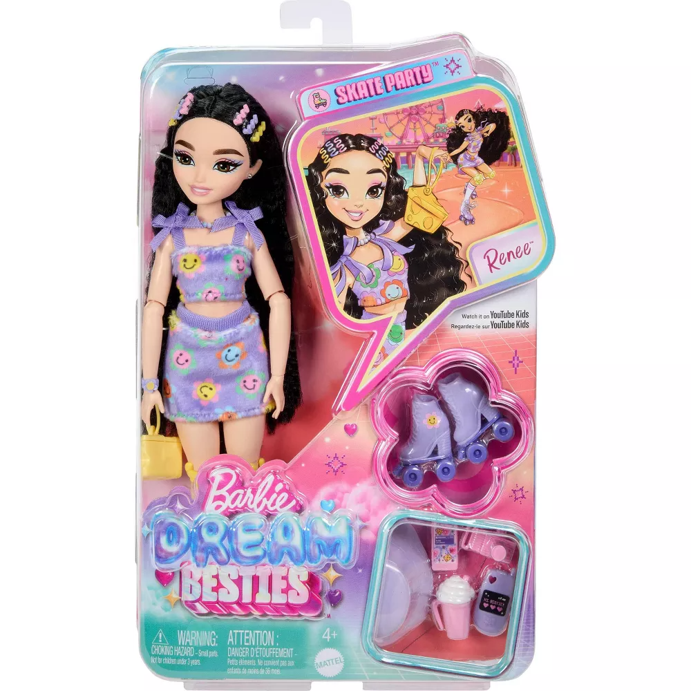 Barbie Dream Besties Renee Roller Skating Fashion Doll