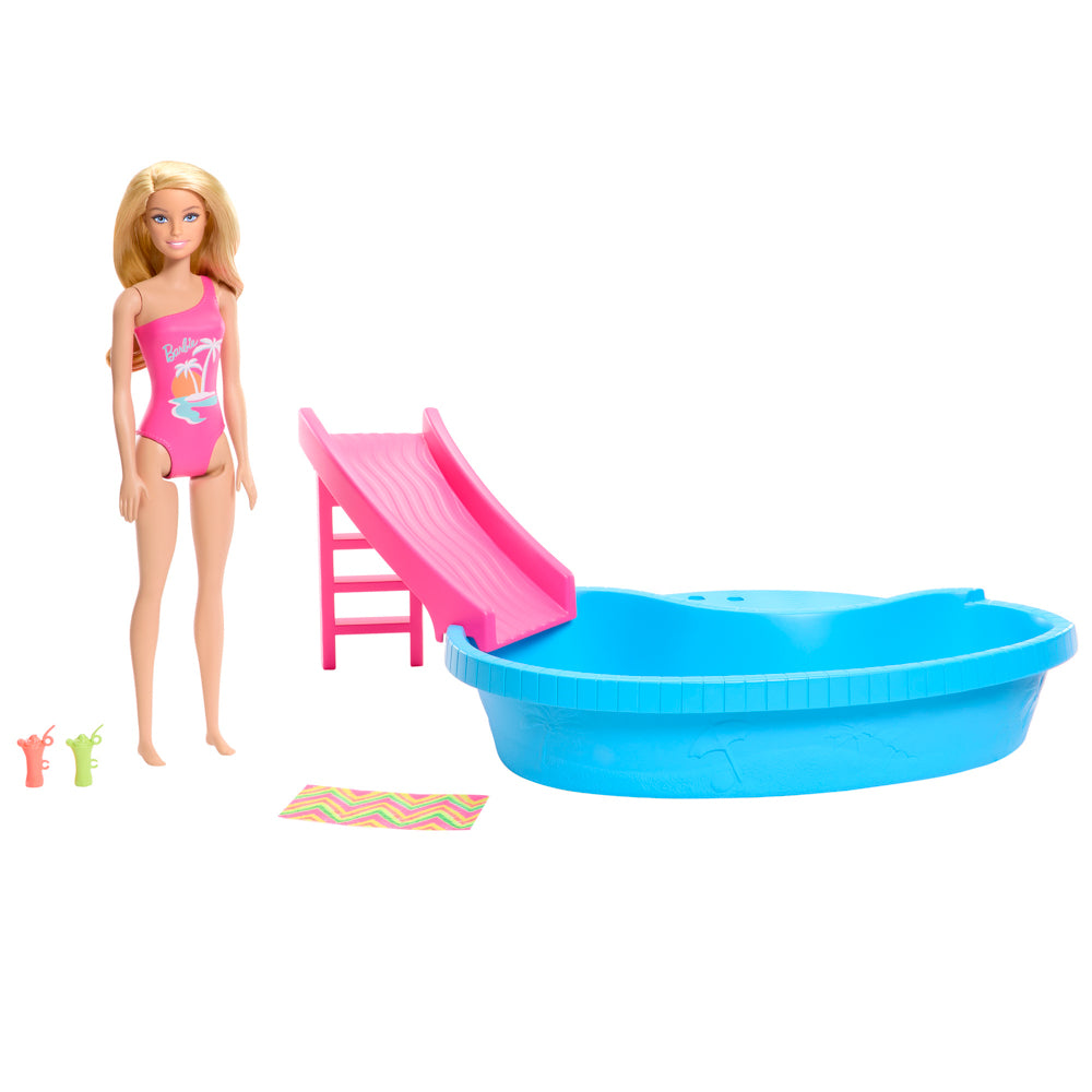 Barbie Summer Pool & Doll Playset