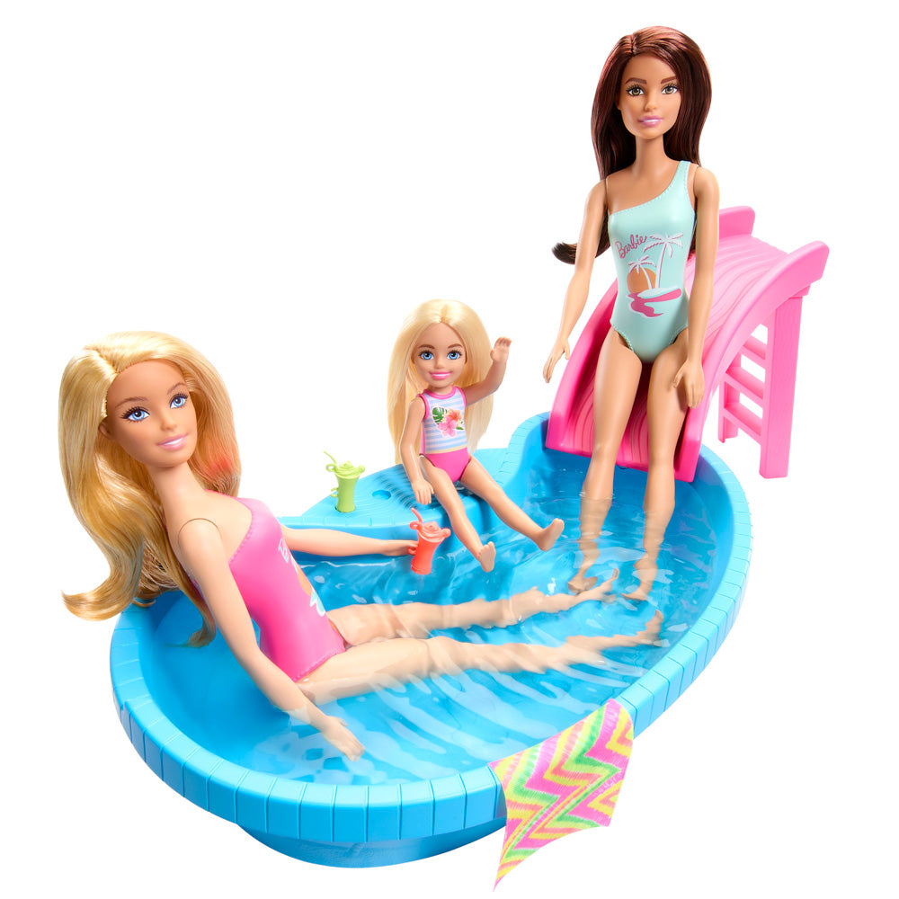 Barbie Summer Pool & Doll Playset