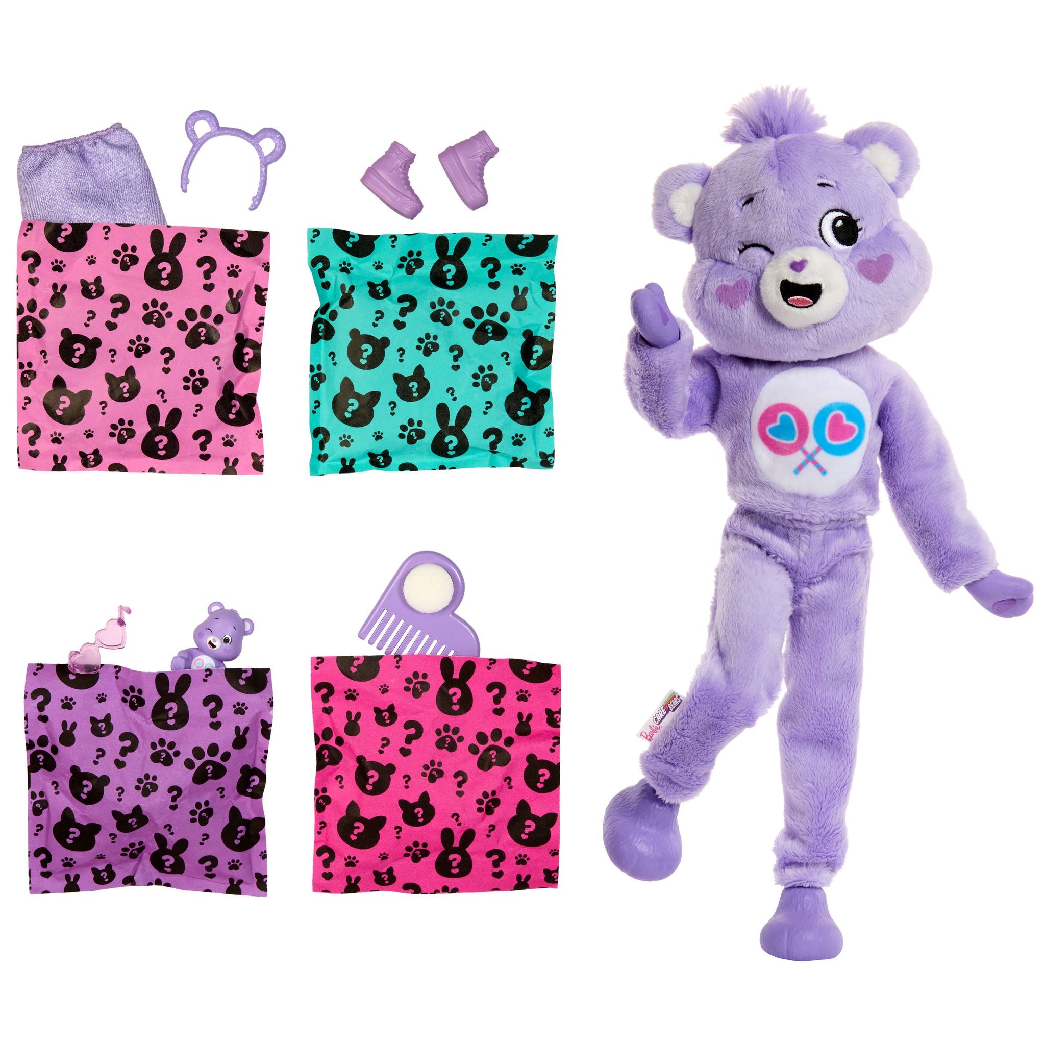 Barbie Cutie Reveal Care Bears Surprise Doll - Purple
