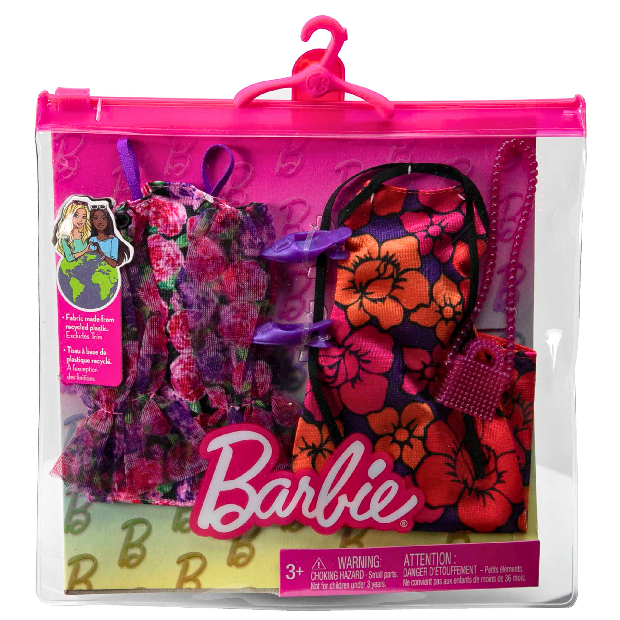 Barbie Fashions 2 Pack Floral Dresses