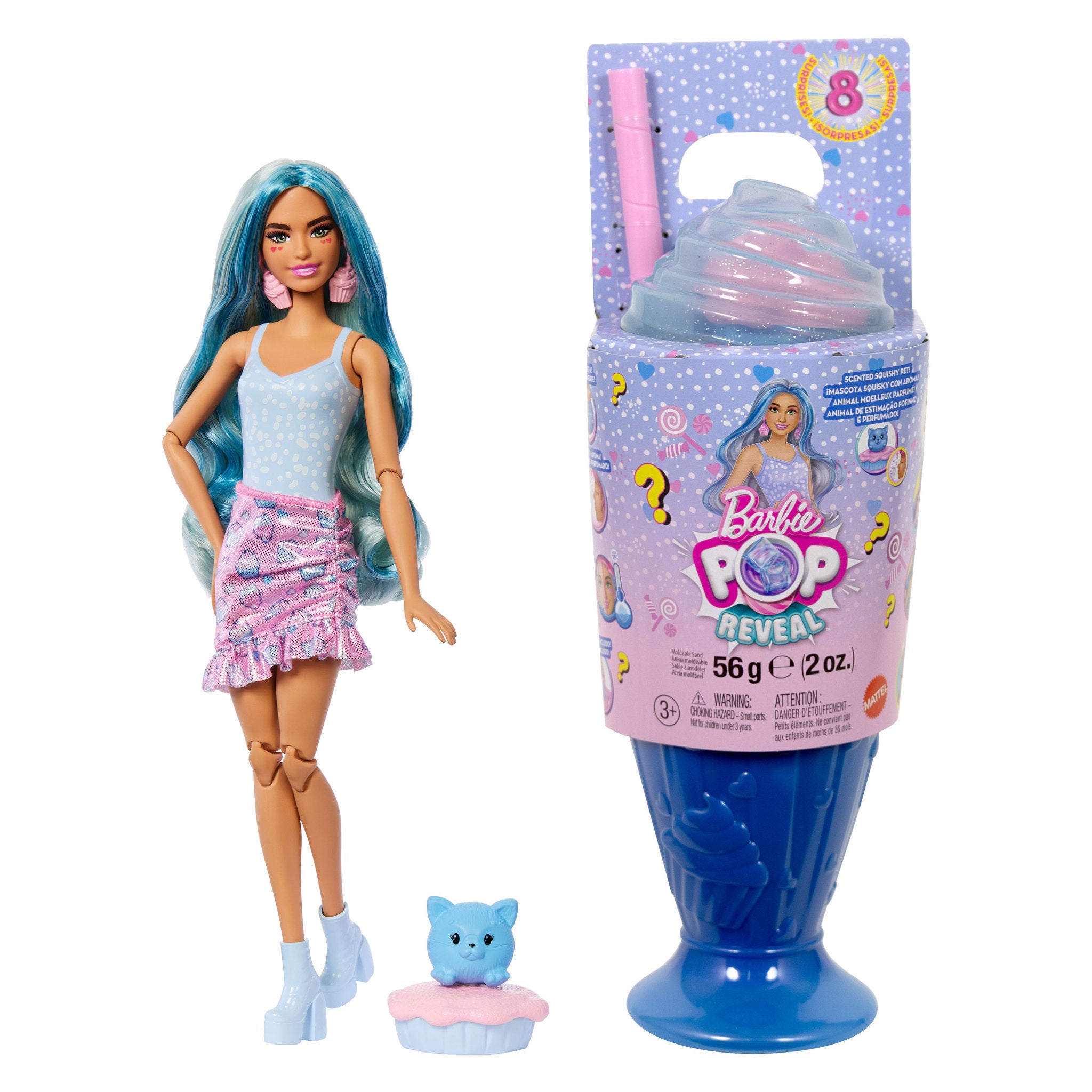 Barbie Pop Reveal Sweet Treats Cool Cupcake