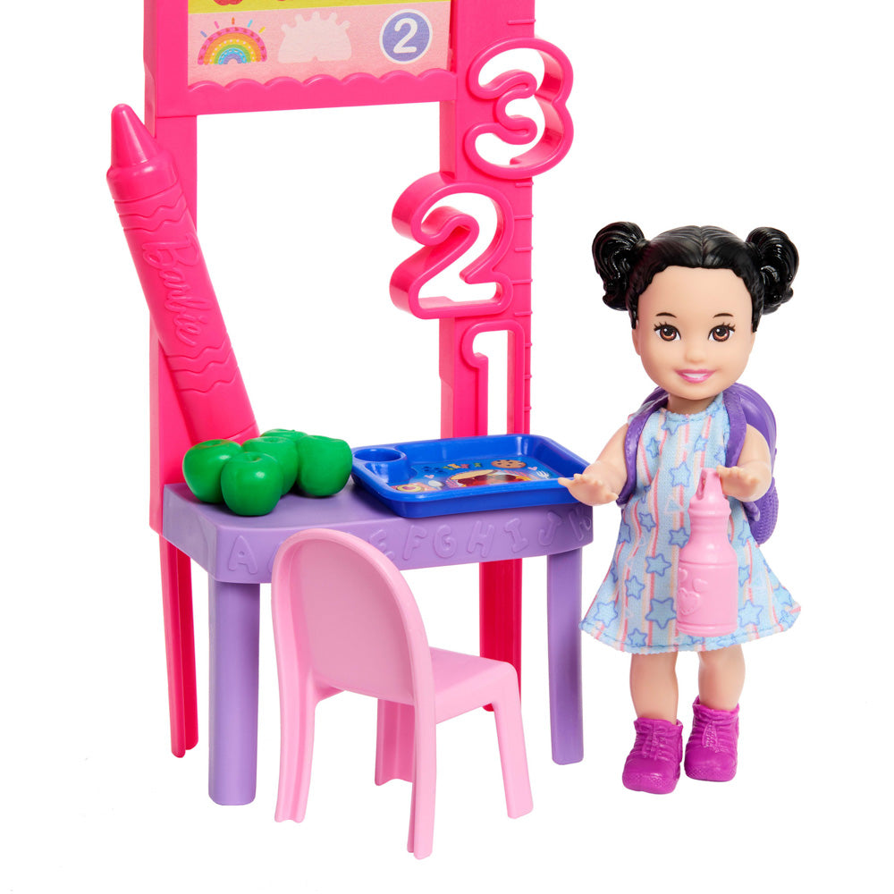 Toddler in the Barbie Career Doll Playset - Teacher With Brunette Toddler