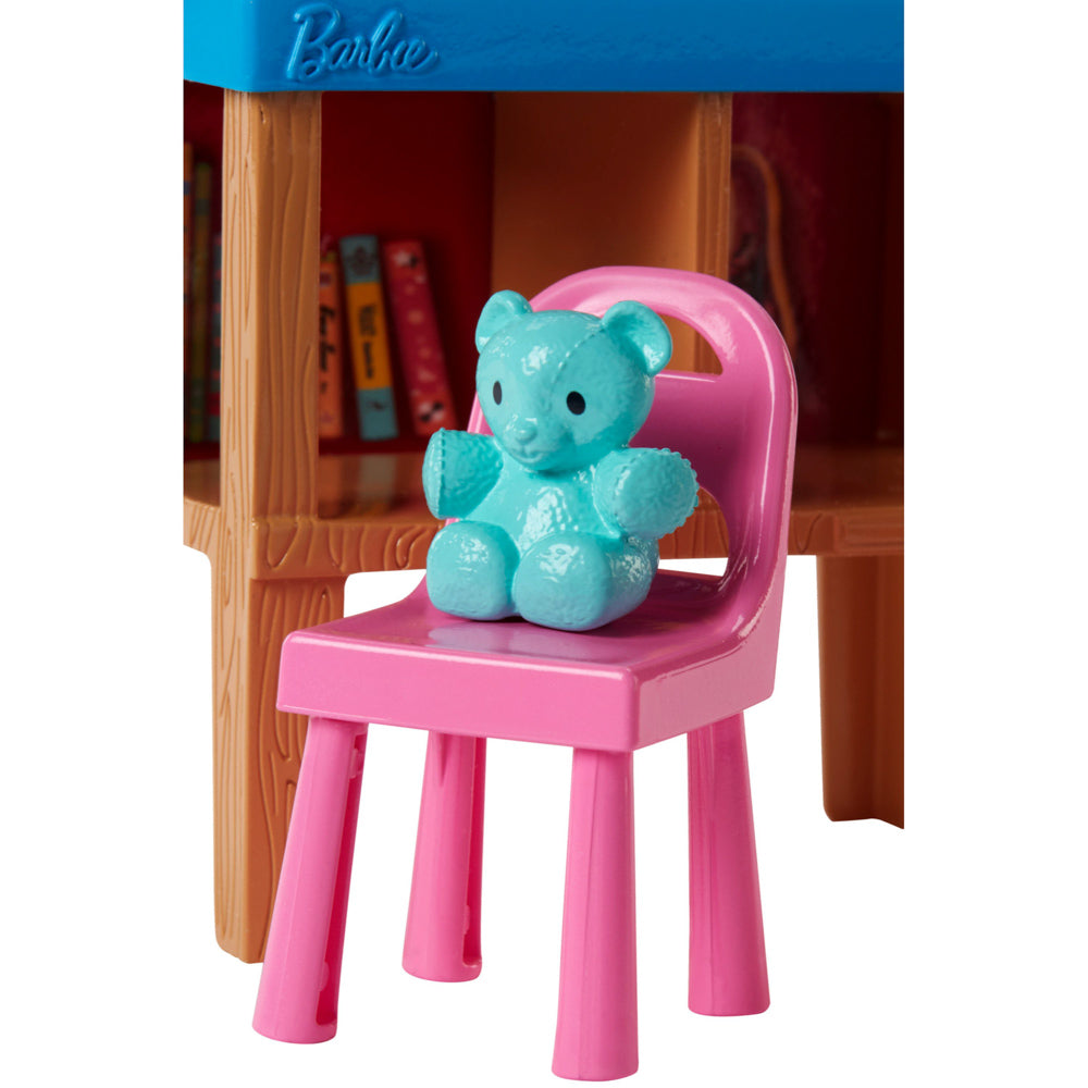 Teddy bear on chair, from the Barbie Career Doll & Playset - Brunette Teacher