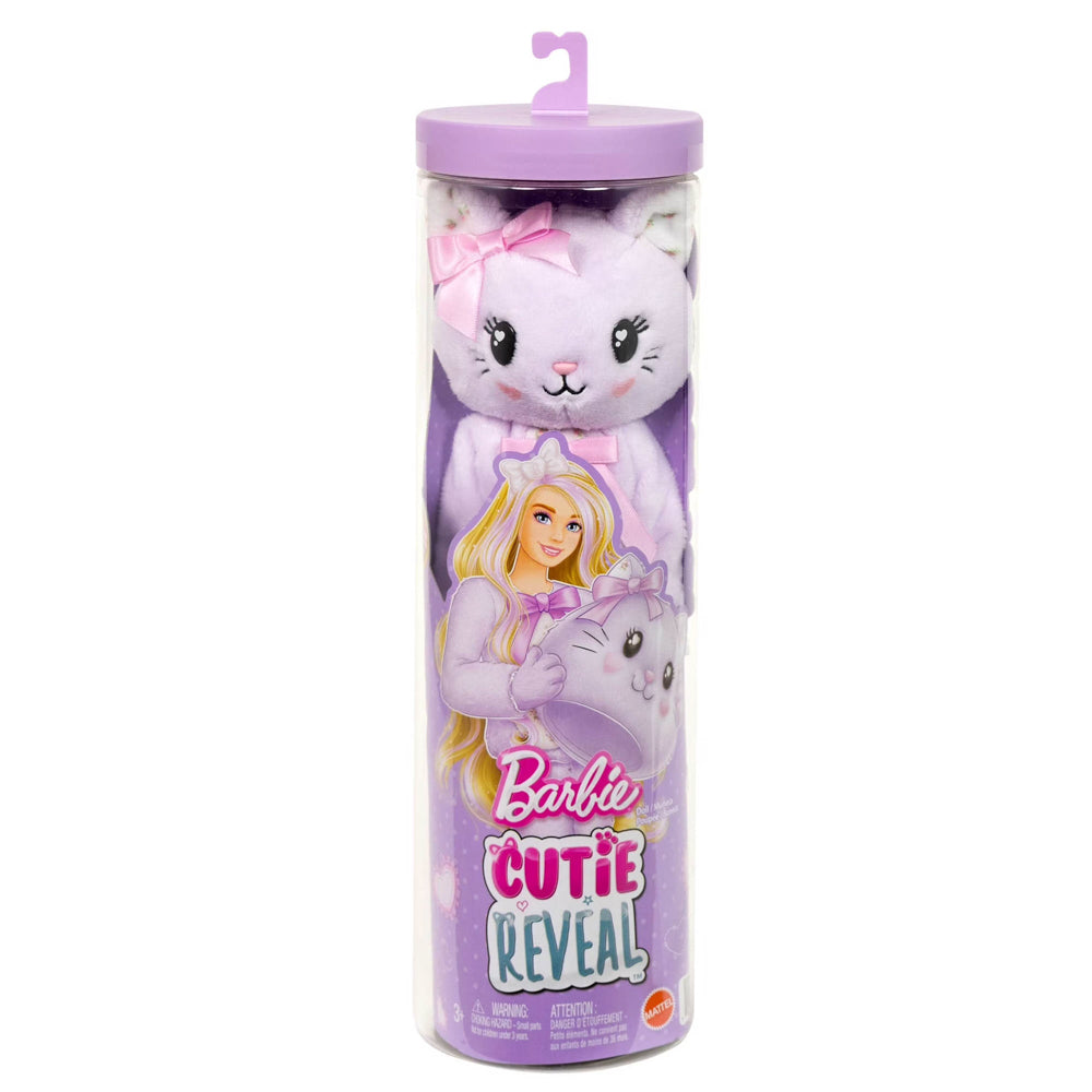 Barbie Cutie Doll Toy Reveal Cuddly Series - Kitten, in packaging