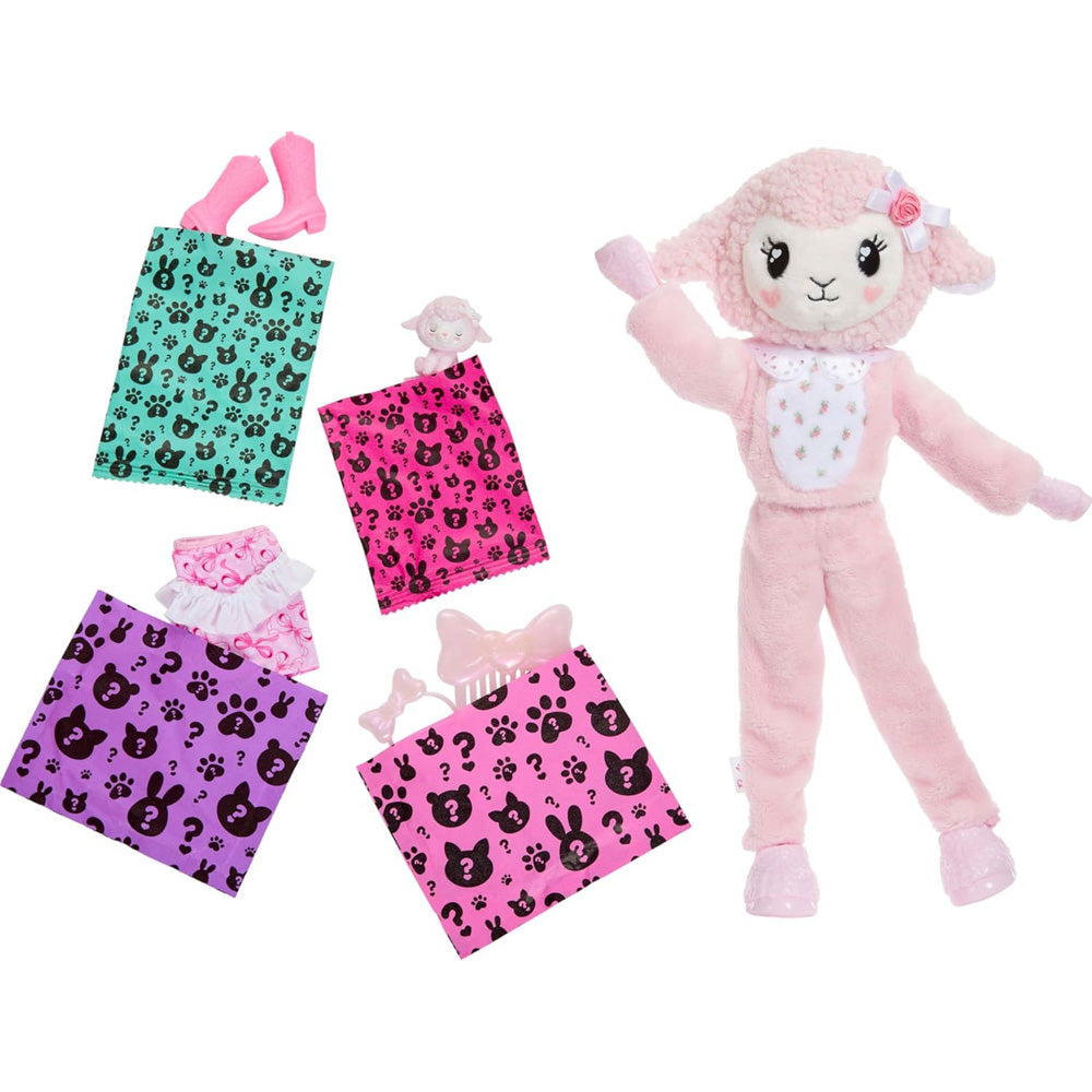Accessories in the Barbie Doll Toy Cutie Reveal Cuddly Series - Lamb