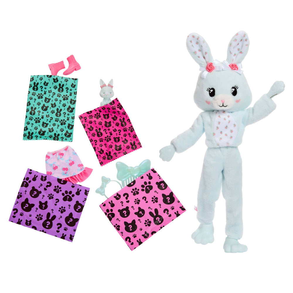 Accessories included in the Barbie Cutie Doll Toy Reveal Cuddly Series - Bunny