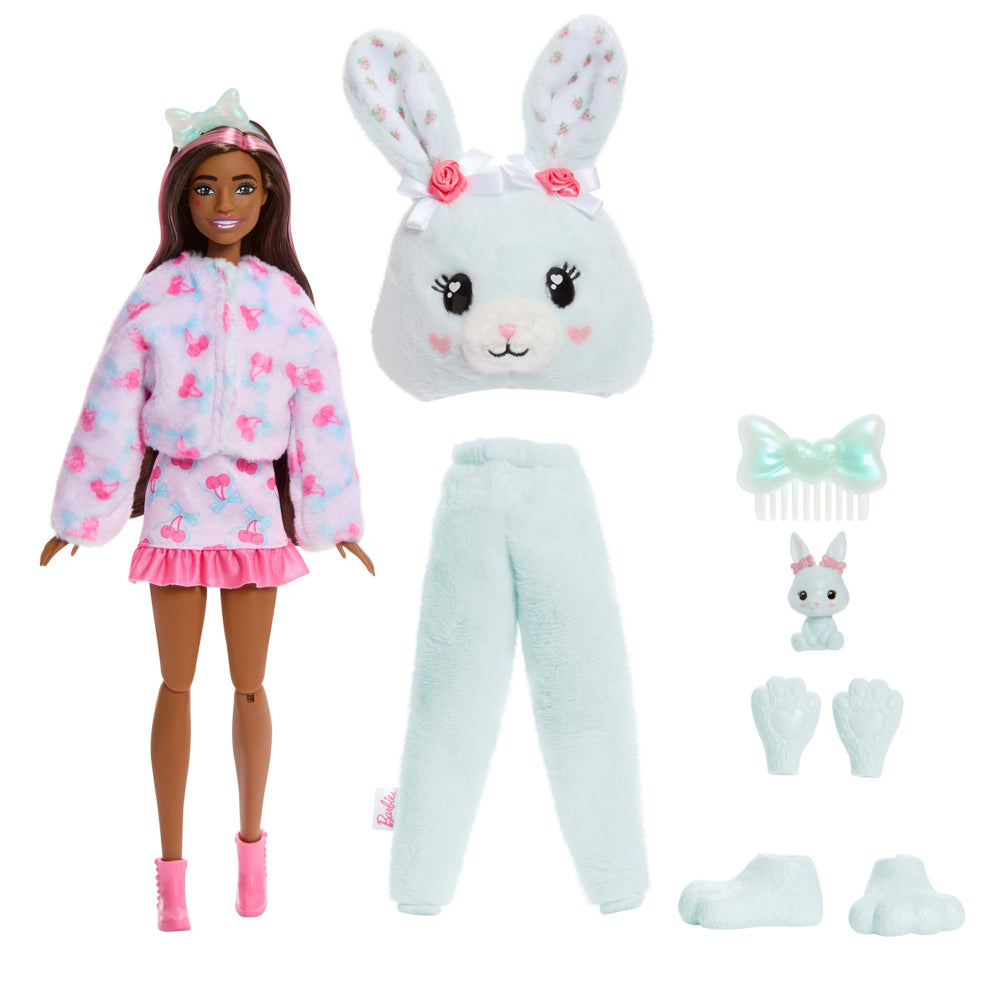 Accessories in the Barbie Cutie Doll Toy Reveal Cuddly Series - Bunny