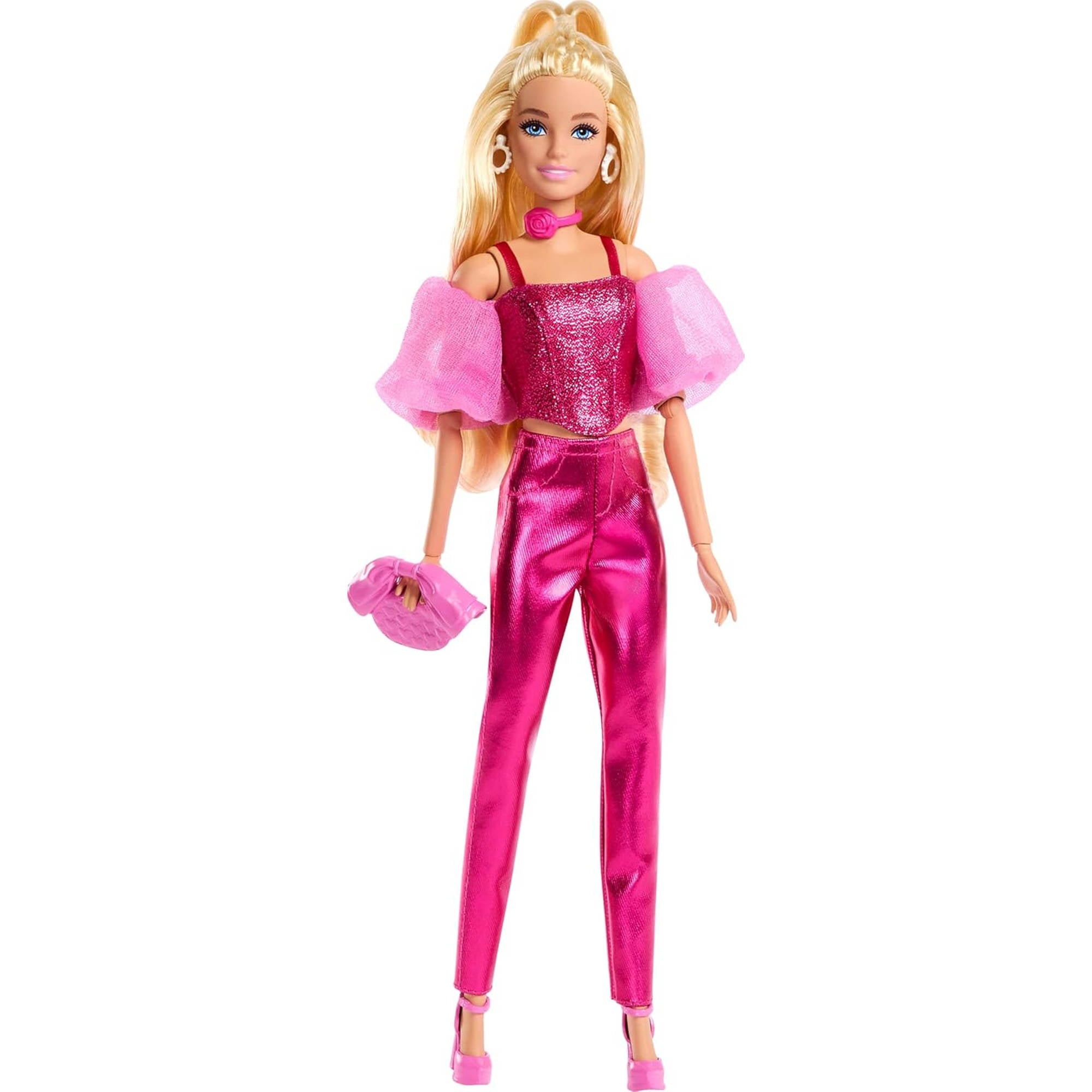 Barbie Deluxe Style Doll 5 - Metallic Pink Top & Pants
