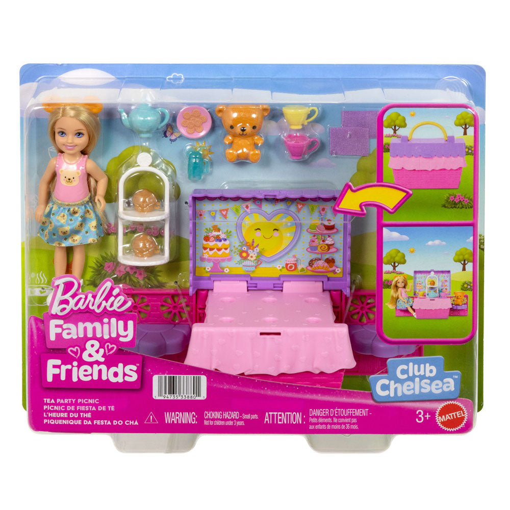 Barbie Family & Friends Chelsea Tea Party Picnic Playset, in packaging