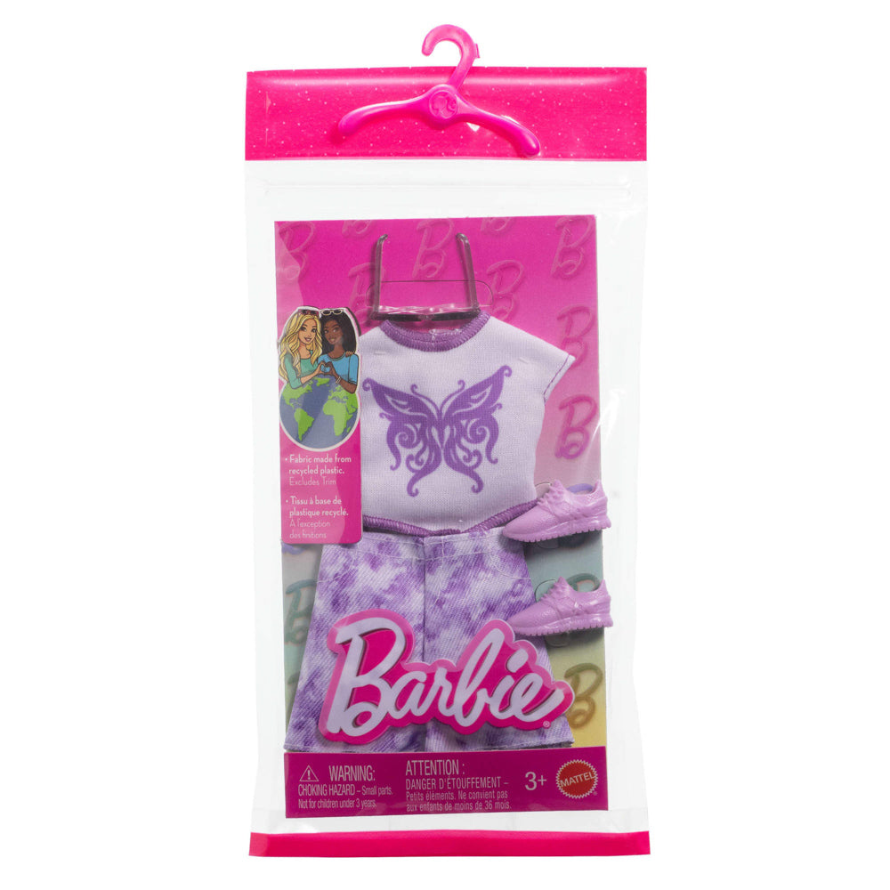 Barbie Fashion Complete Looks - Butterfly Top and shorts clothing set