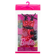 Barbie Fashion Complete Looks - Red Dress with Pink Hearts outfit, in packaging