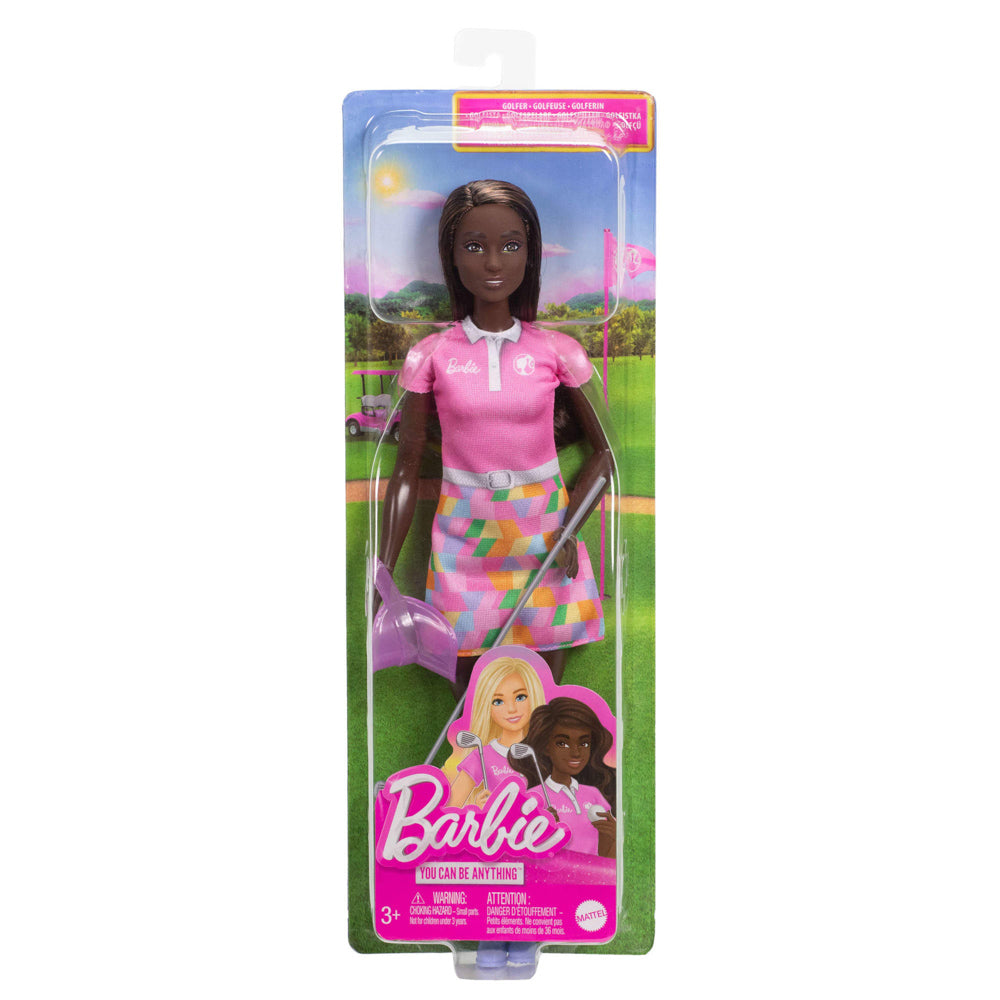 Barbie You Can Be Anything Career Doll - Golfer, in packaging