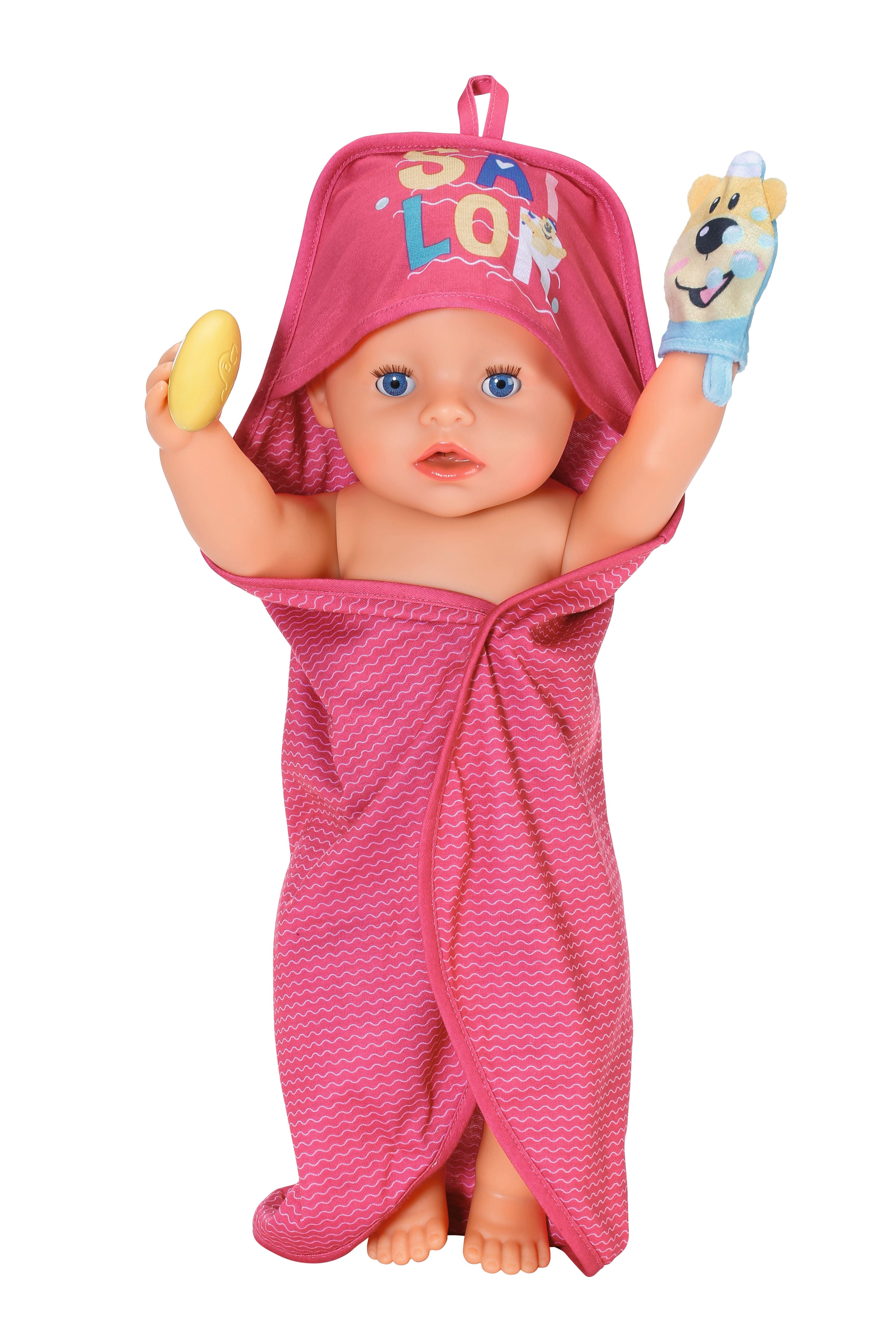 BABY Born Hooded Bath Towel Set
