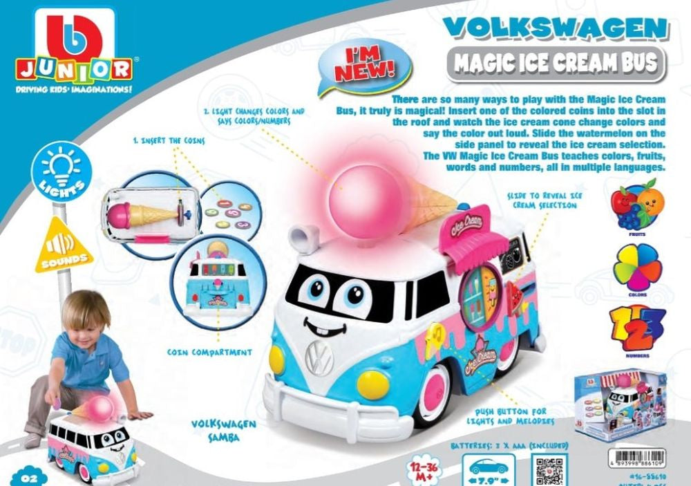 Bbjunior Volkswagen Magic Ice Cream Bus