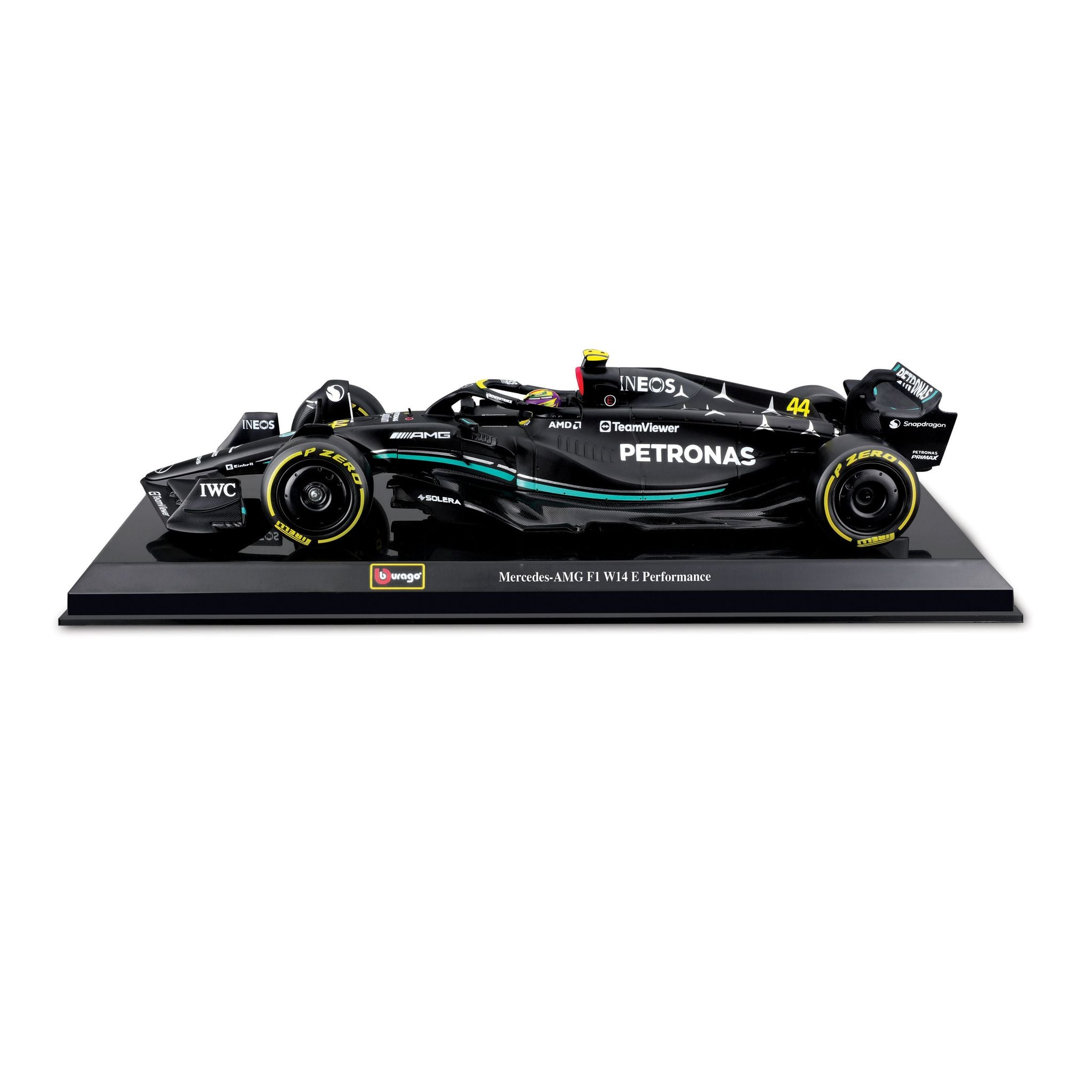 Bburago 1/24 Mercedes Amg Petronas W14e 2023 Model Kit - #44 Hamilton