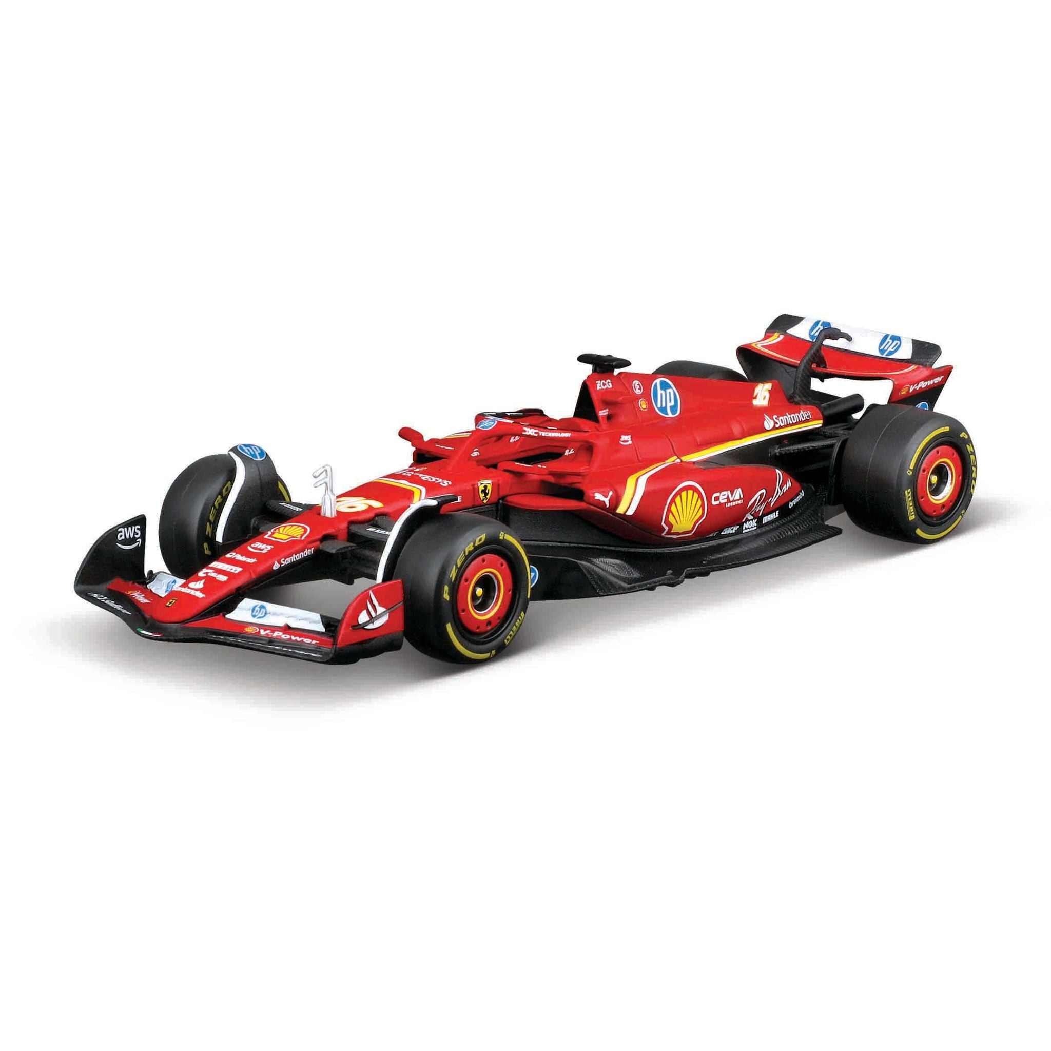 Bburago 1:43 F1 Ferrari  Sf-24 2024, WB #16 Leclerc