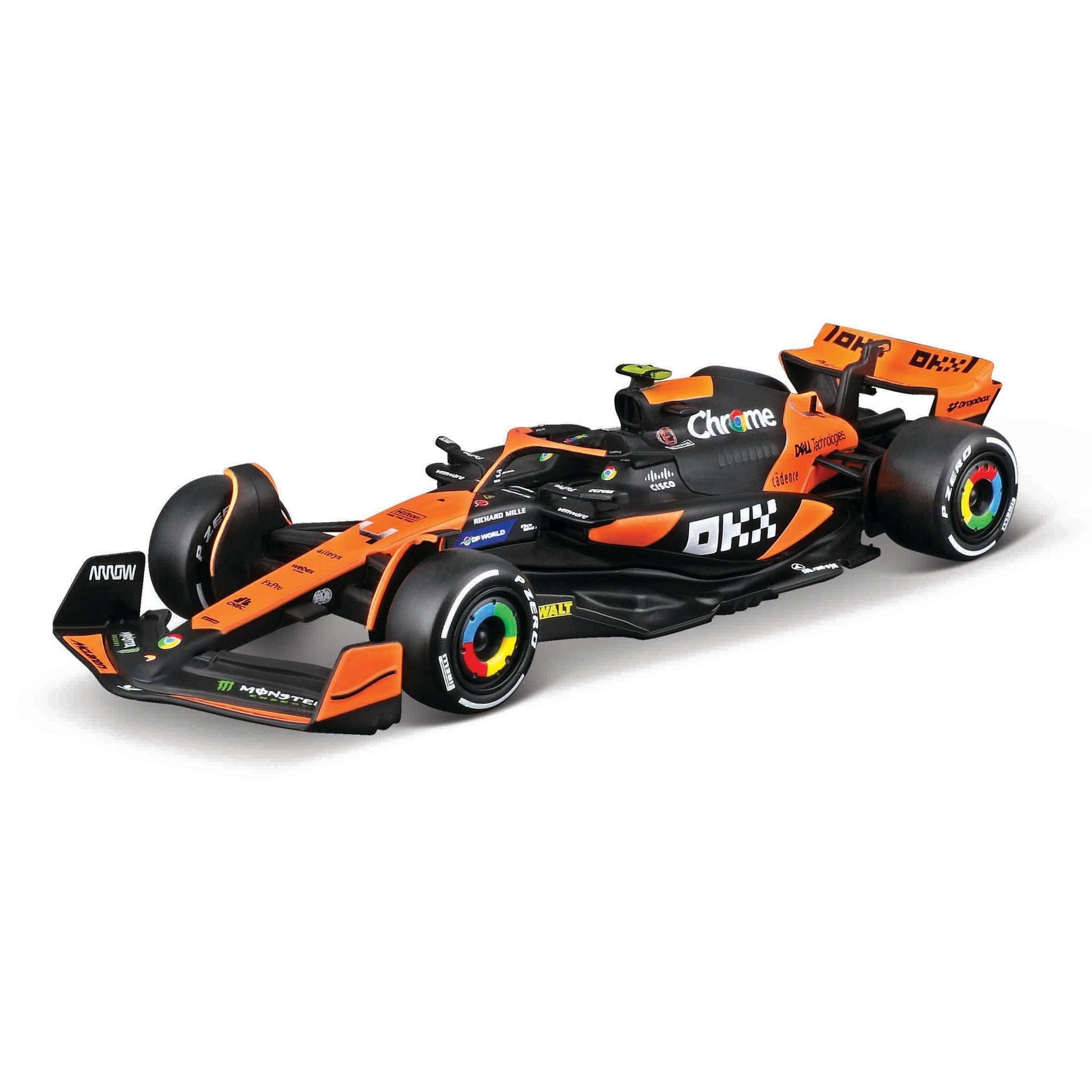 Bburago 1:43 F1 McLaren MCL 38 2024, WB #4 Norris