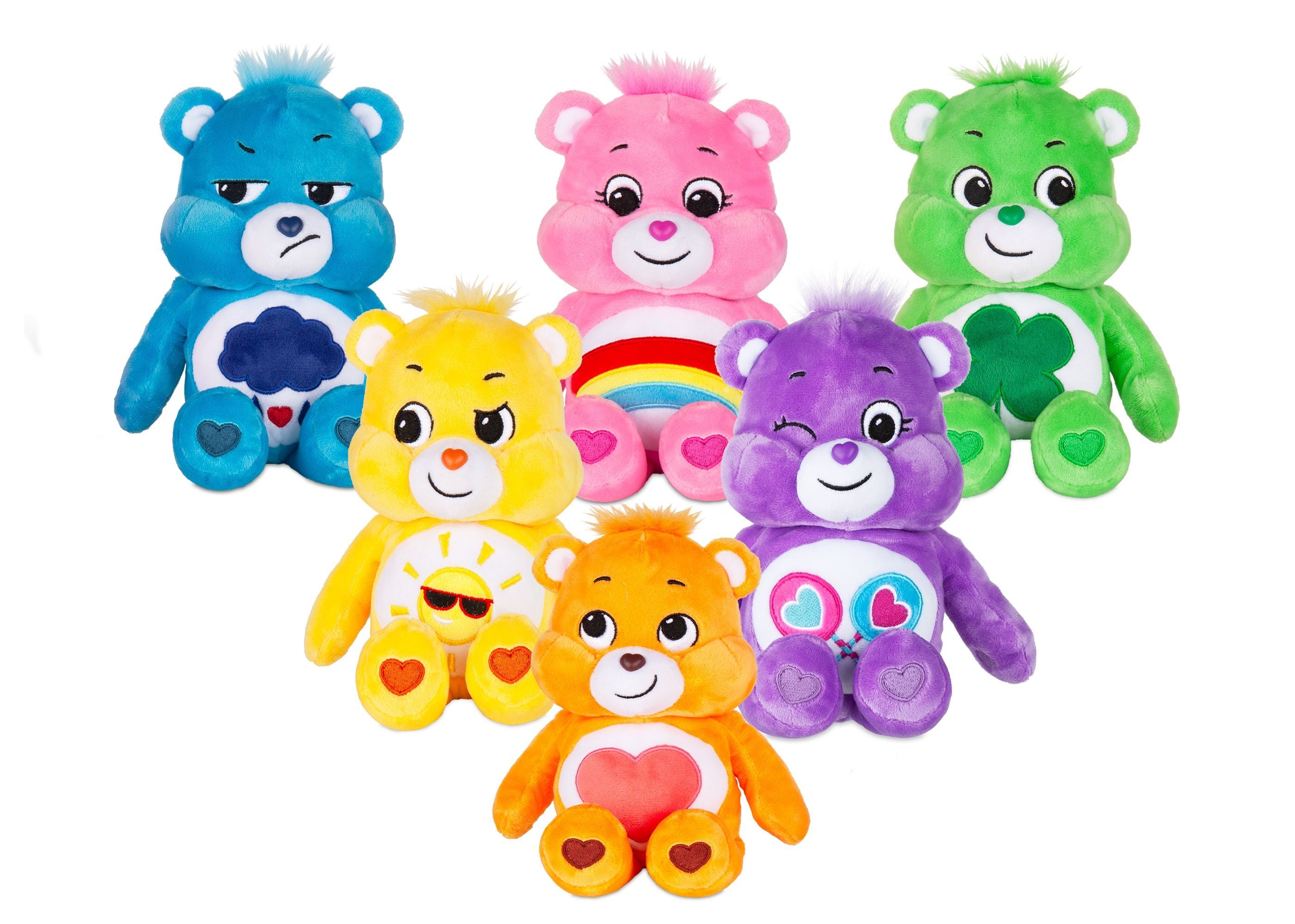 Care Bears Basic Bean Plush Laugh-A-Lot Bear Assorted Styles