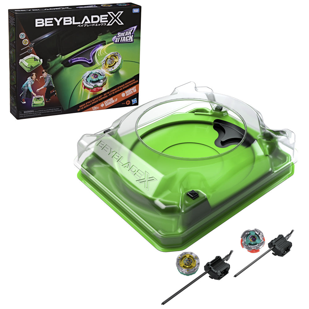 Beyblade X Sneak Attack Battle Set with Beystadium Area