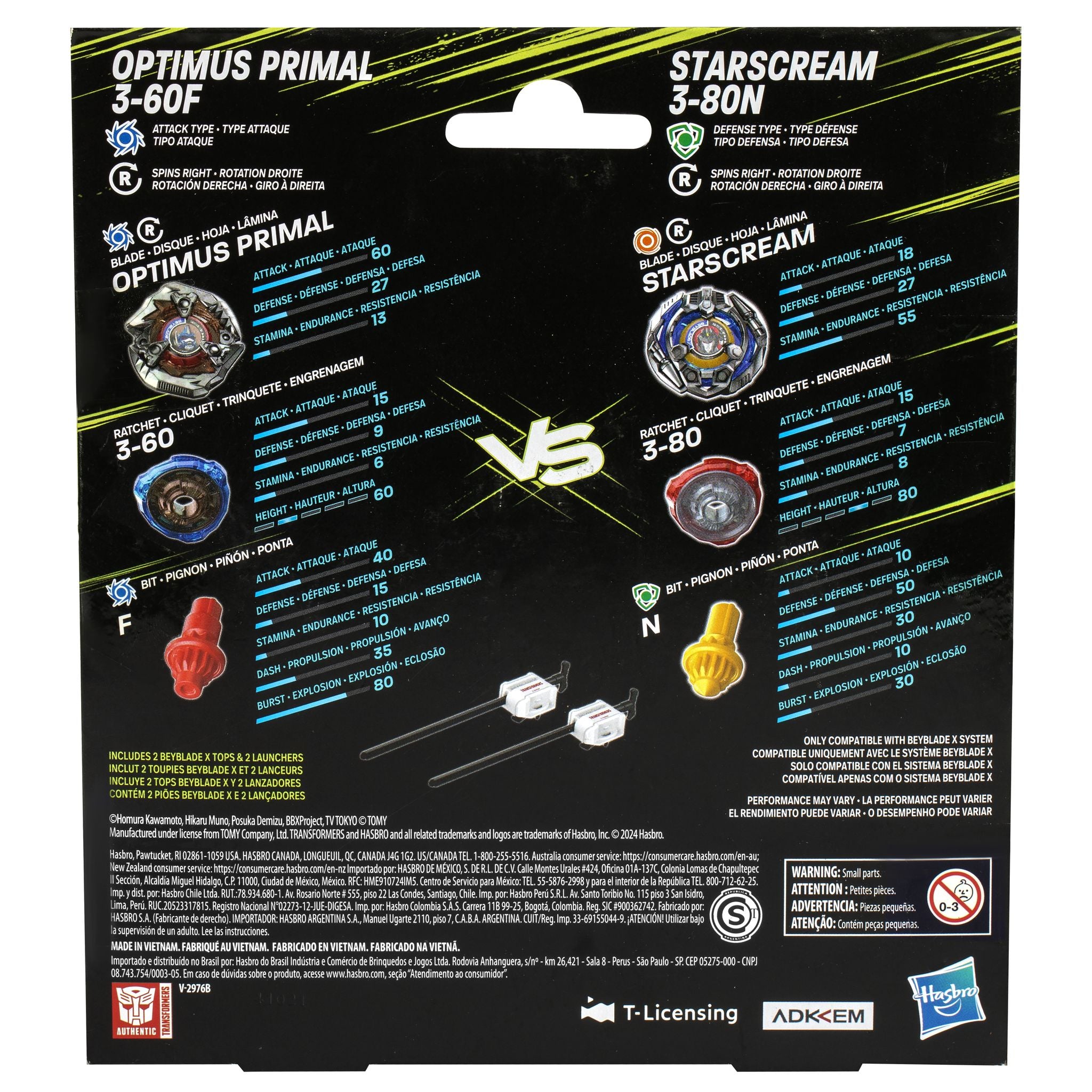 Beyblade X Transformers Collab Optimus Primal vs Starscream