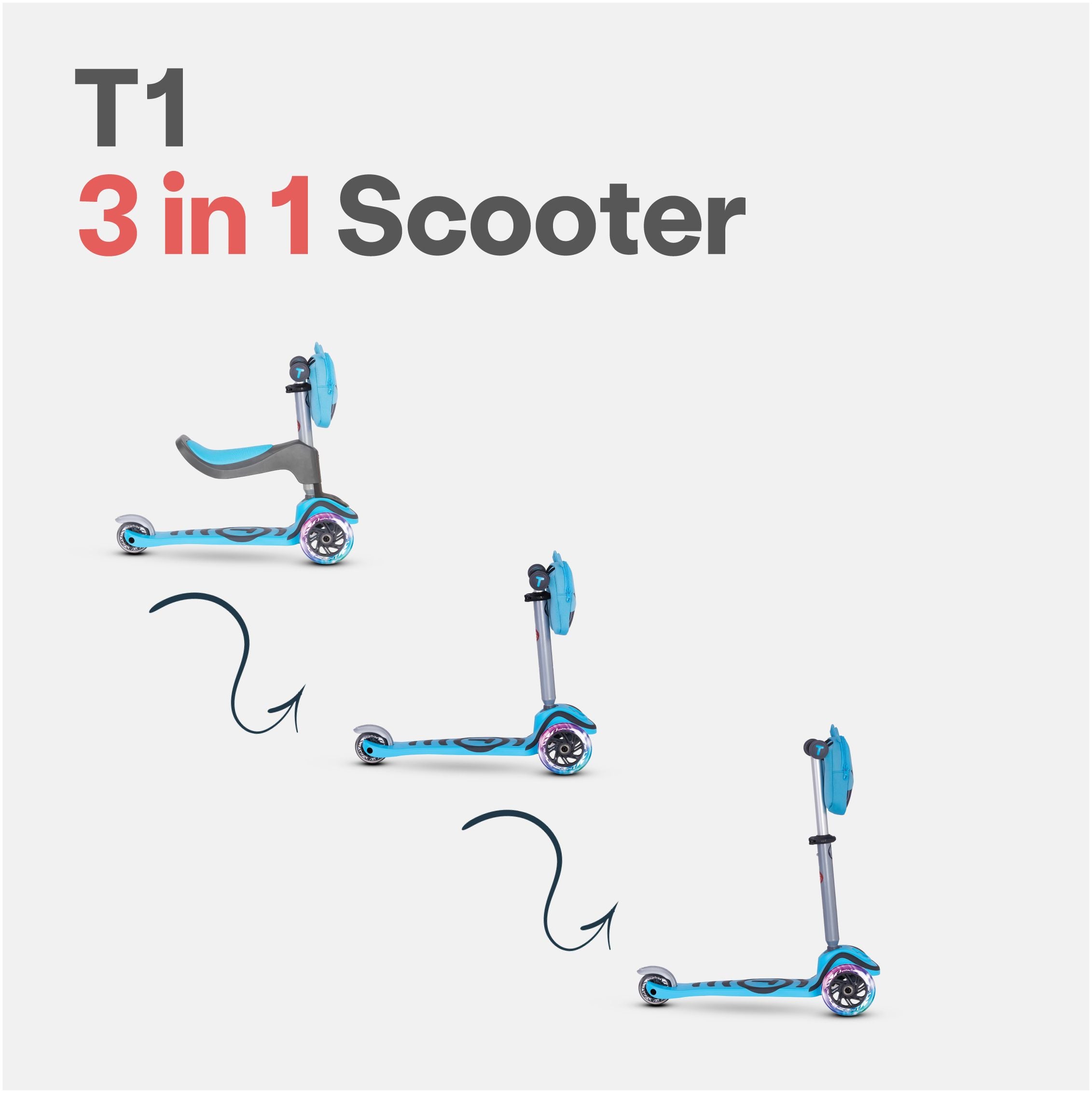SmarTrike T1 Scooter - Blue